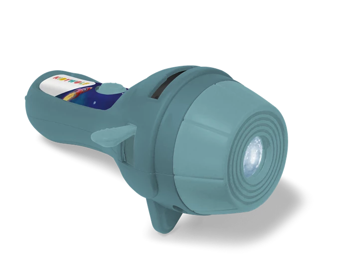 Kidywolf Projektor Taschenlampe blau inkl. 3 Bildscheiben