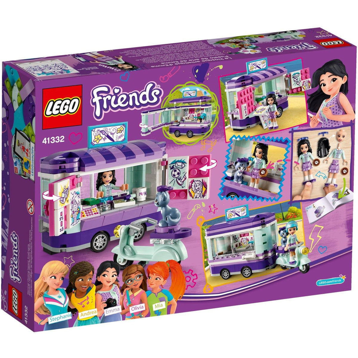 LEGO Friends Emmas rollender Kunstkiosk 41332