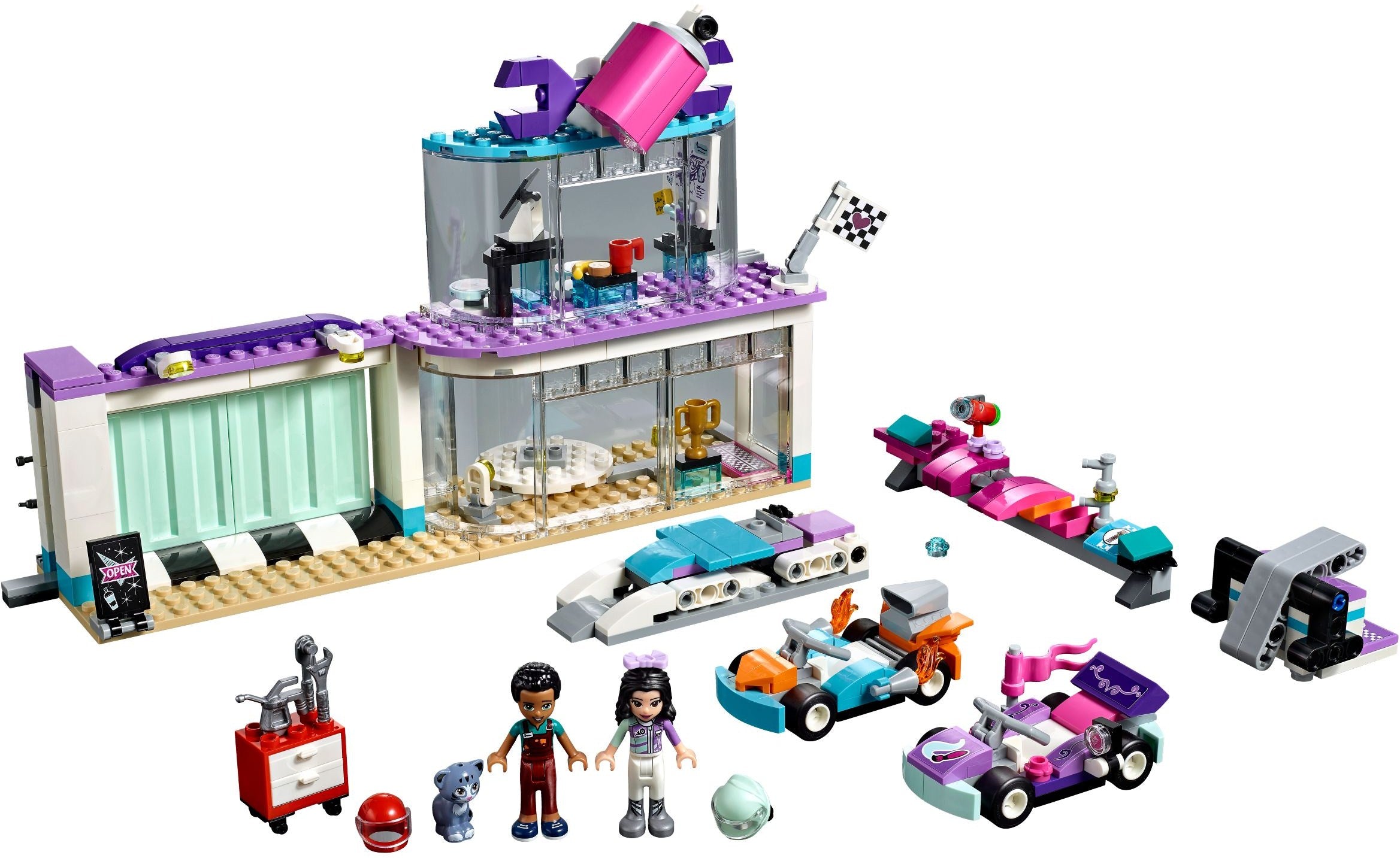 LEGO Friends Tuning Werkstatt 41351