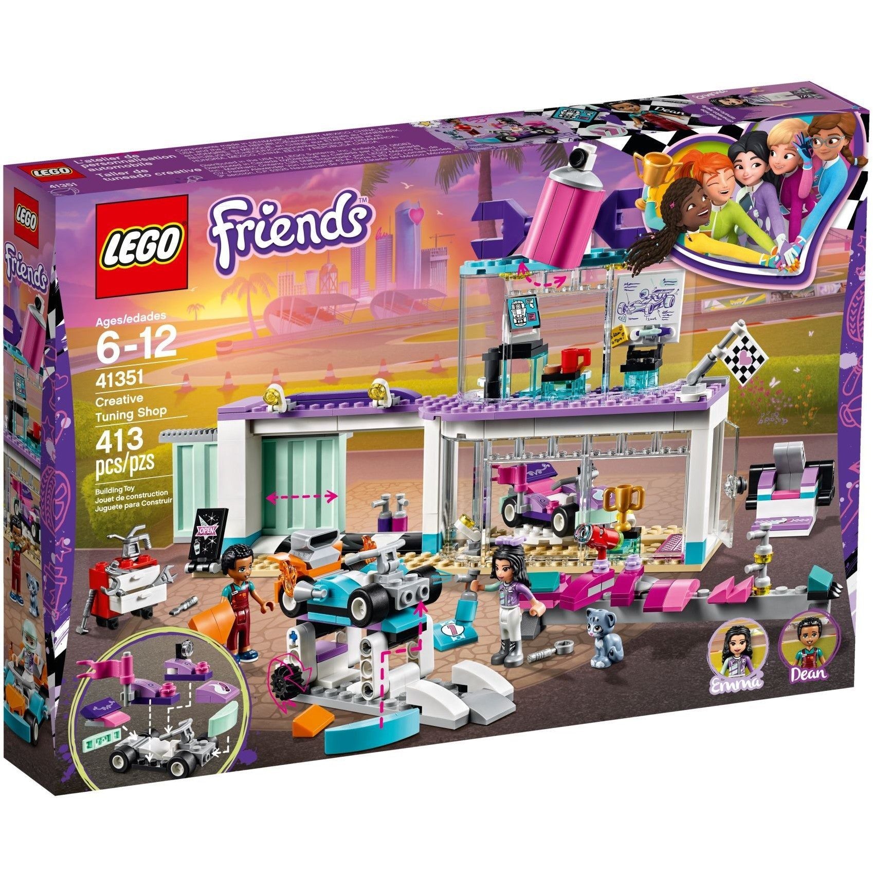 LEGO Friends Tuning Werkstatt 41351