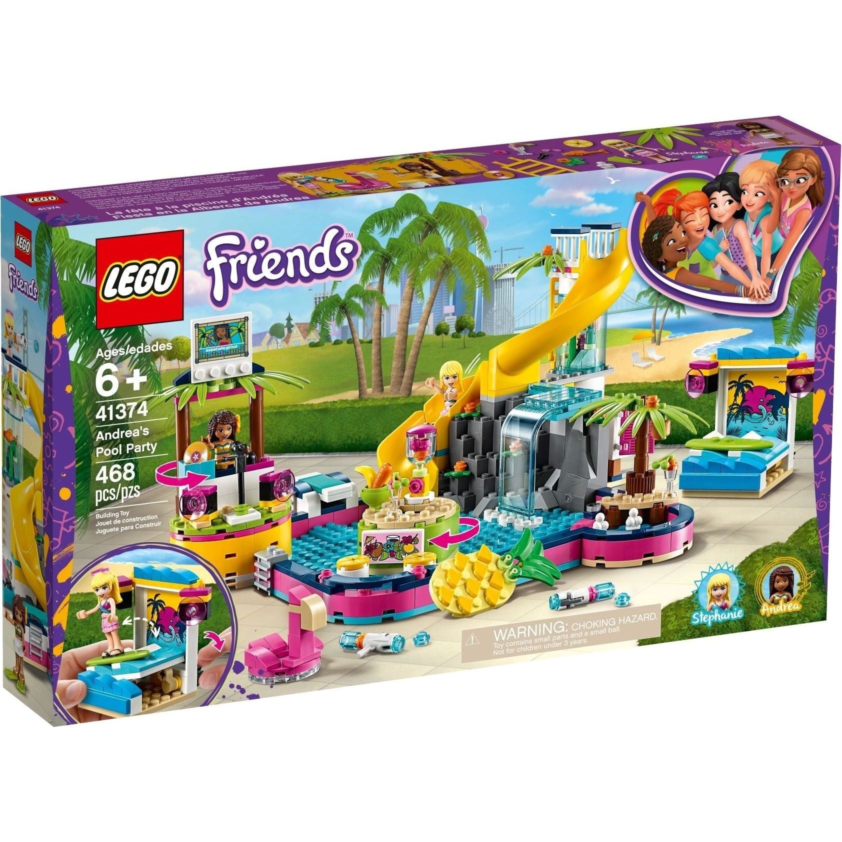 LEGO Friends Andreas Pool-Party 41374