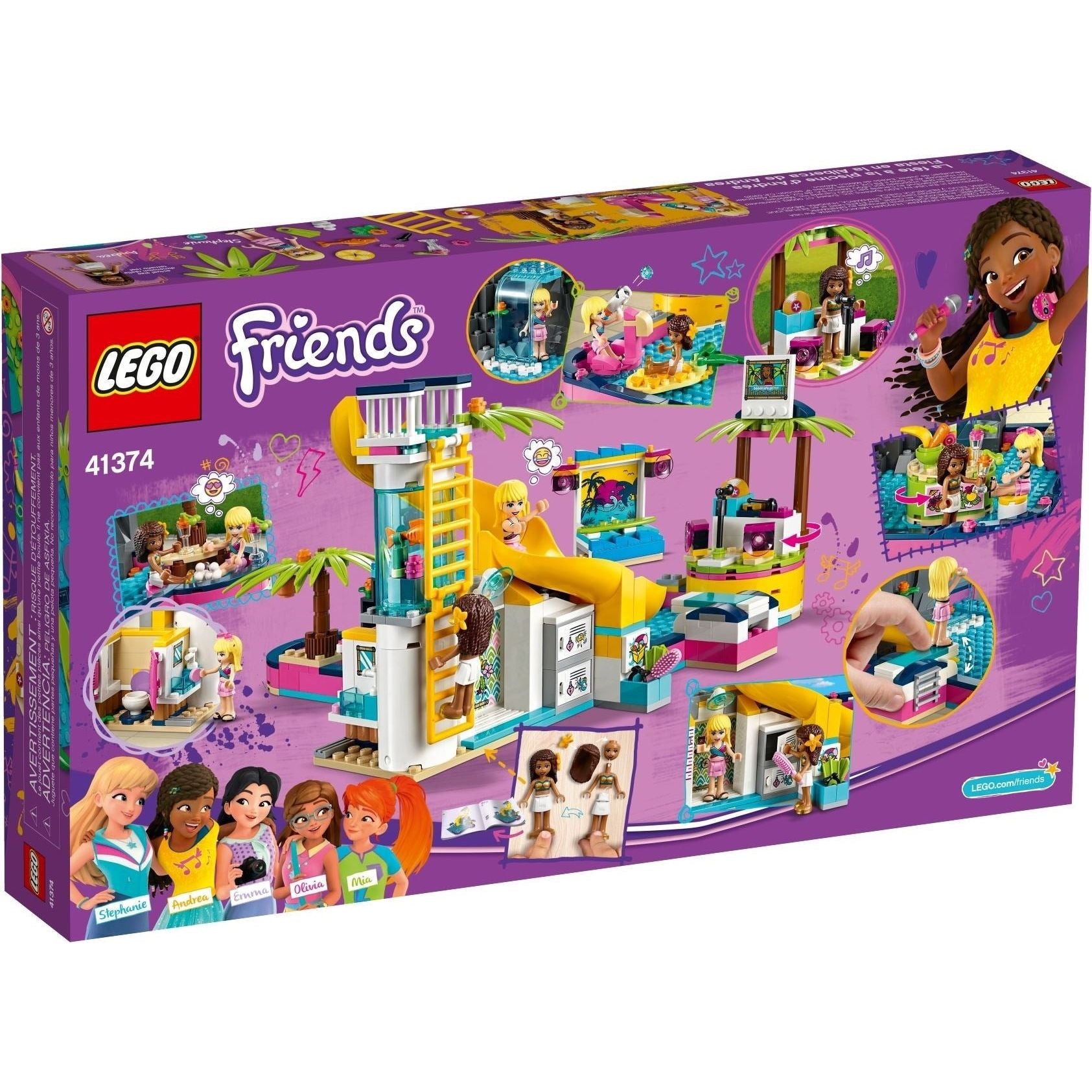 LEGO Friends Andreas Pool-Party 41374