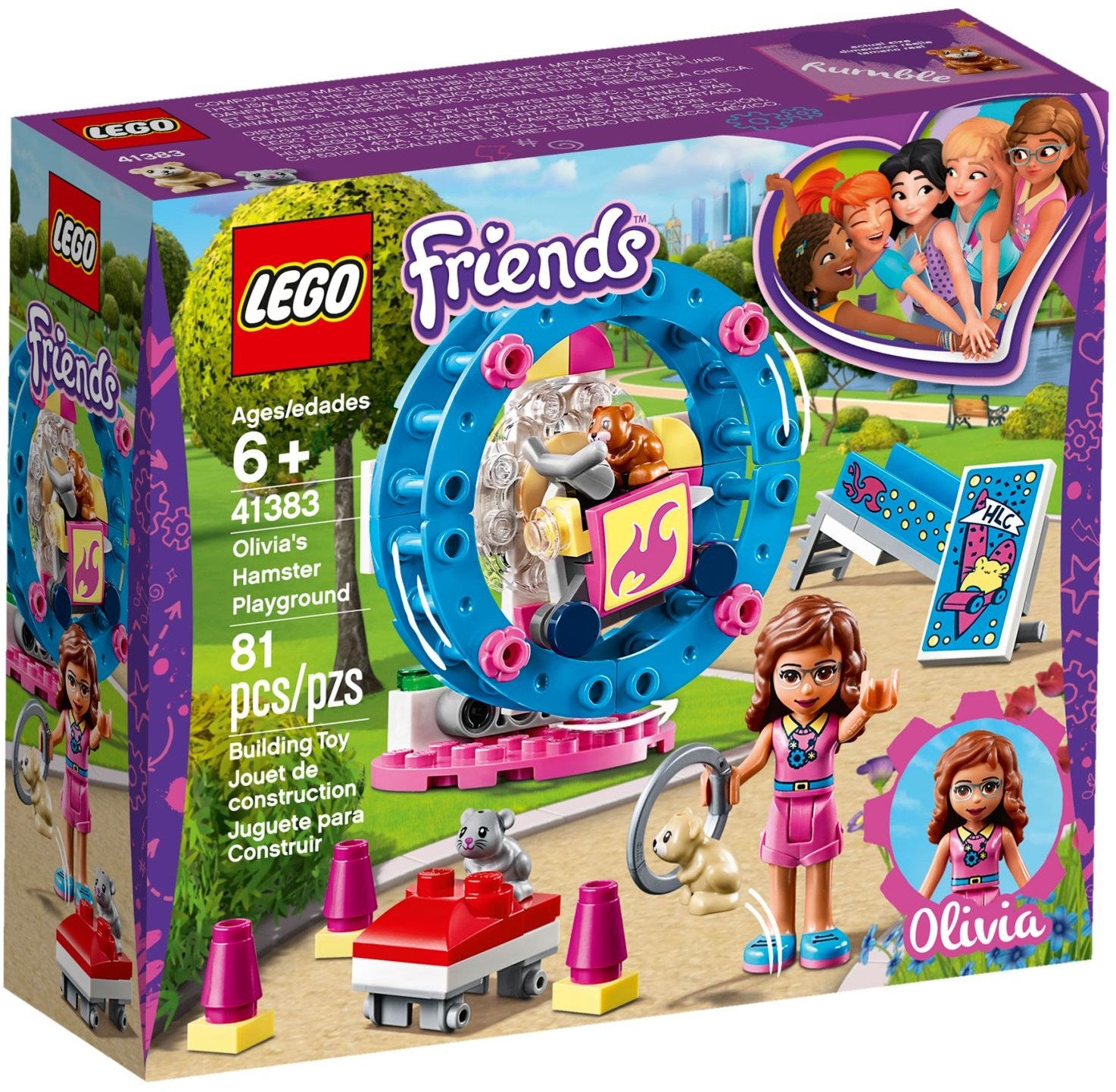 LEGO Friends Olivias Hamster-Spielplatz 41383