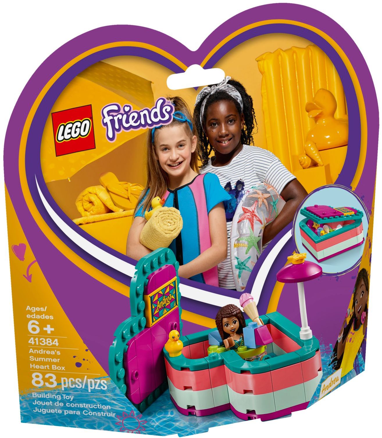 Boîte coeur d'été LEGO Friends Andreas 41384