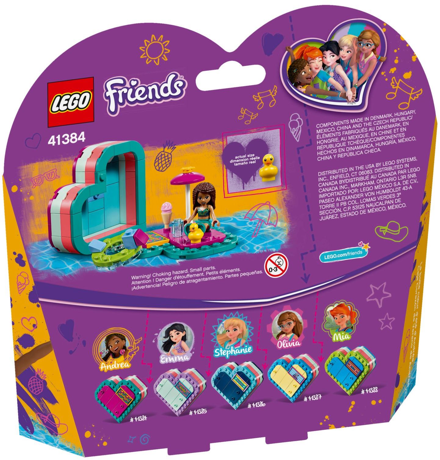 Boîte coeur d'été LEGO Friends Andreas 41384
