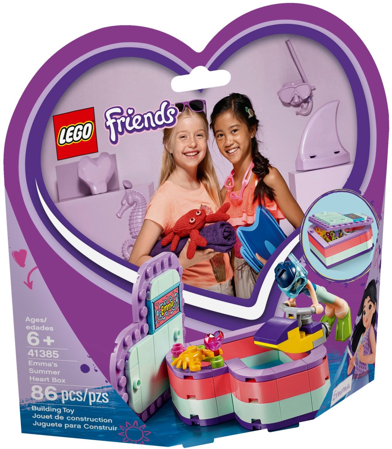 Boîte coeur d'été d'Emma LEGO Friends 41385