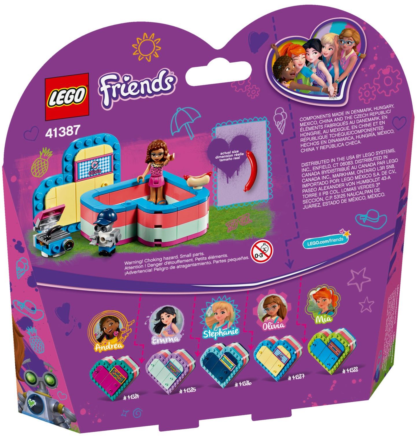 LEGO Friends La boîte coeur d'été d'Olivia 41387