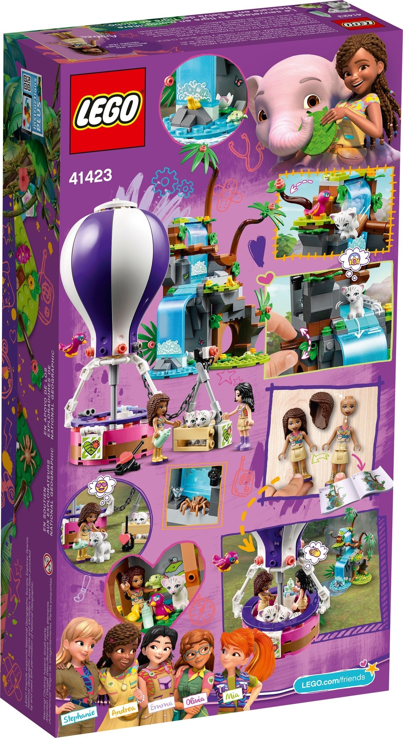 LEGO Friends Tiger Rescue avec Hot Air 41423