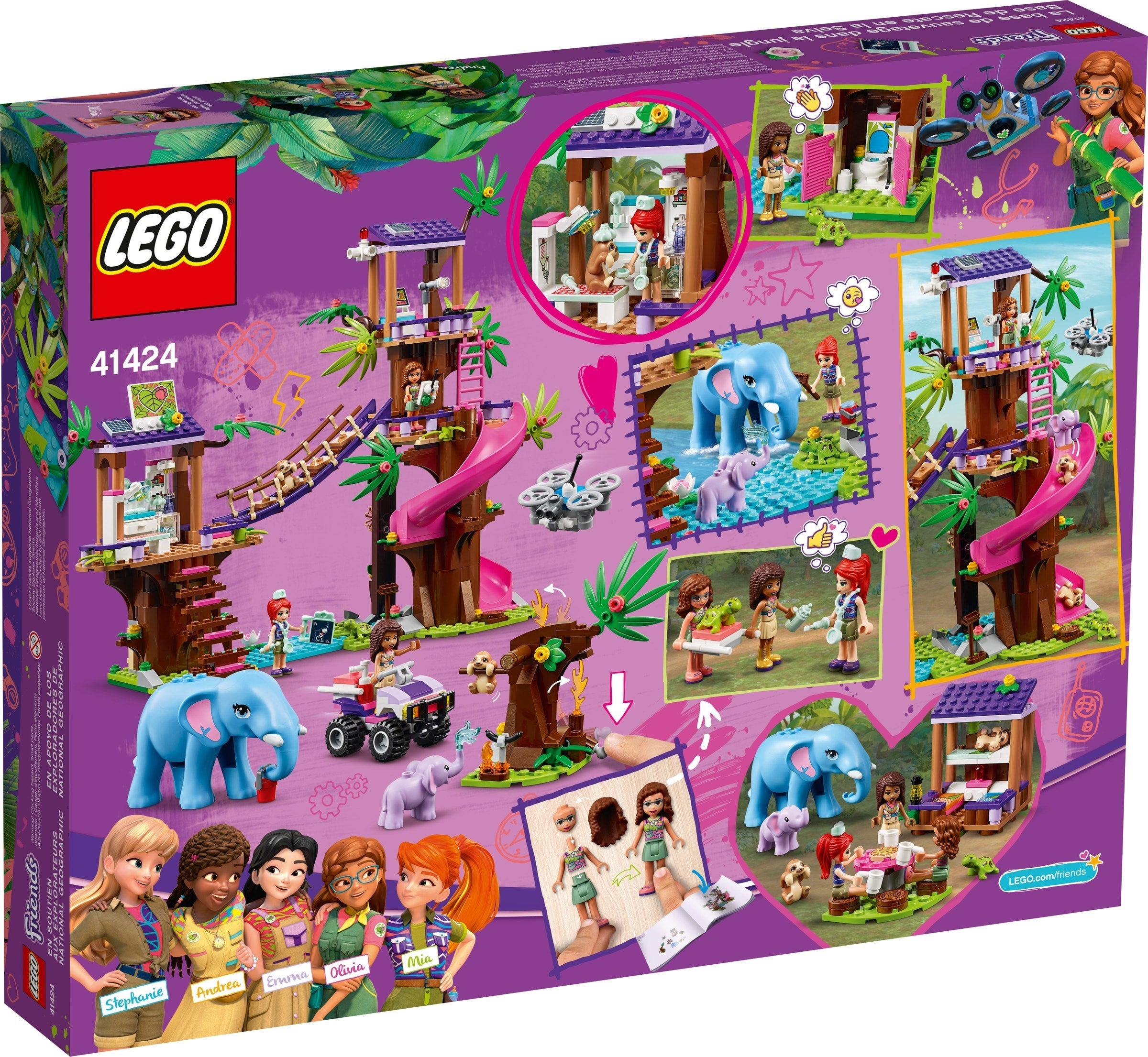 Station de sauvetage des animaux de la jungle LEGO Friends 41424