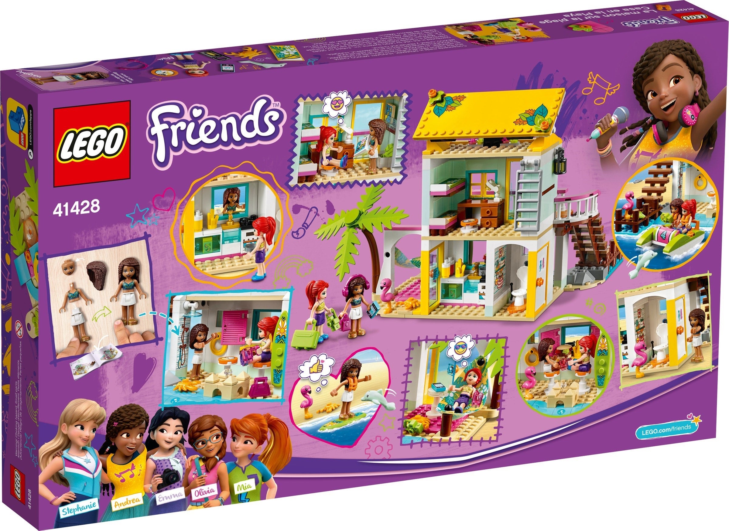 Lego Friends Beach House avec pédalo 41428