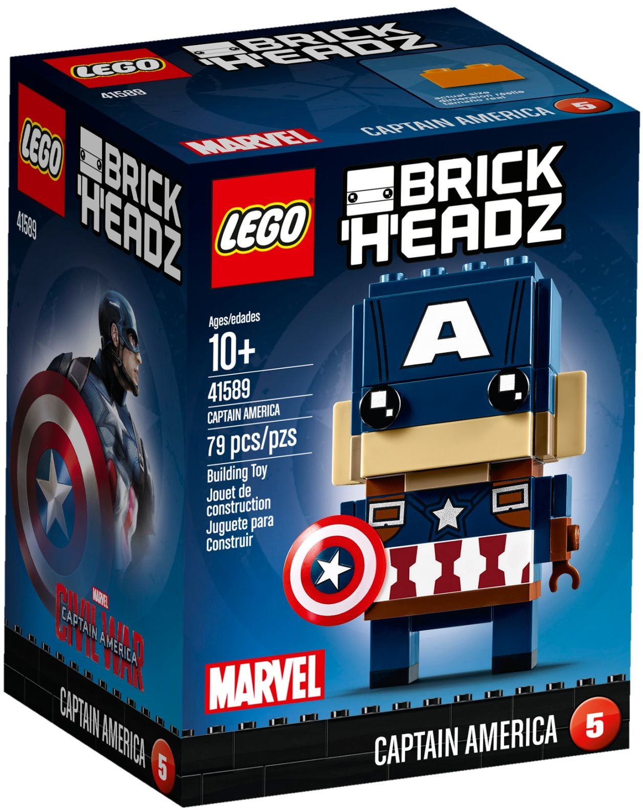 LEGO Brickheadz Captain America 41589