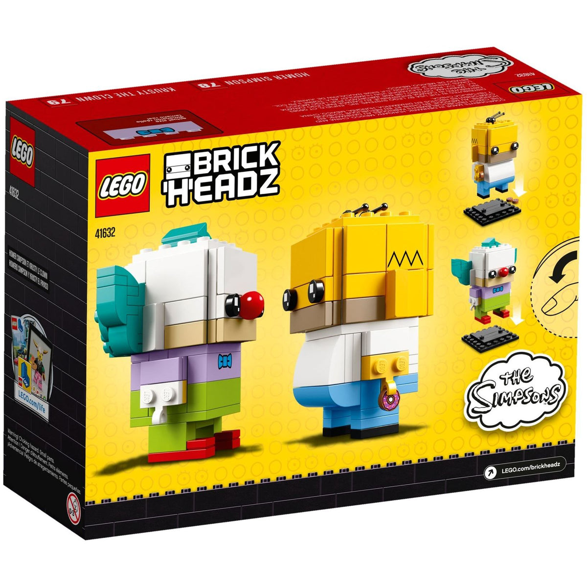 LEGO Brickheadz Homer Simpson und Krusty the Clown 41632