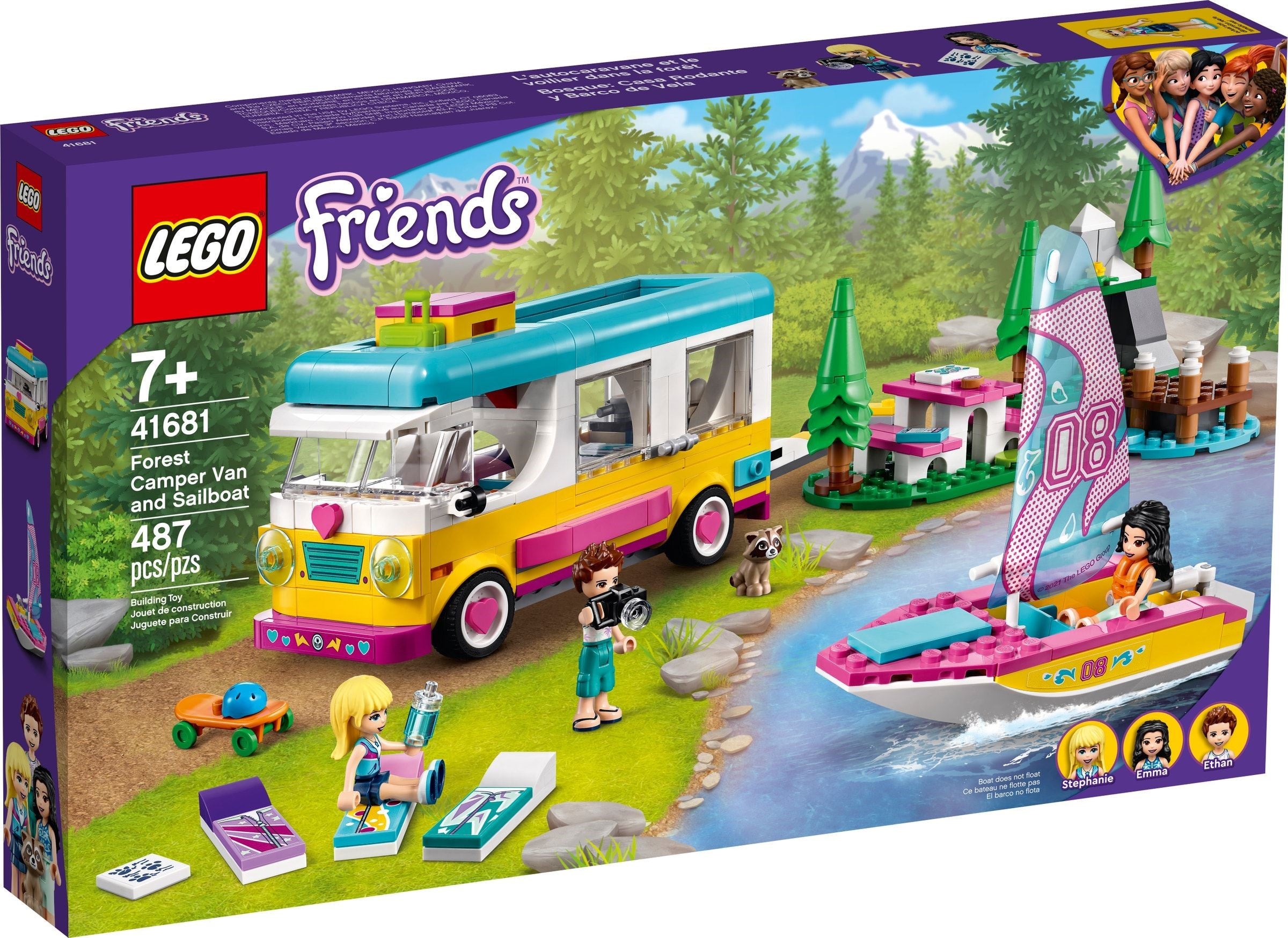 LEGO Friends RV et excursion en voilier 41681