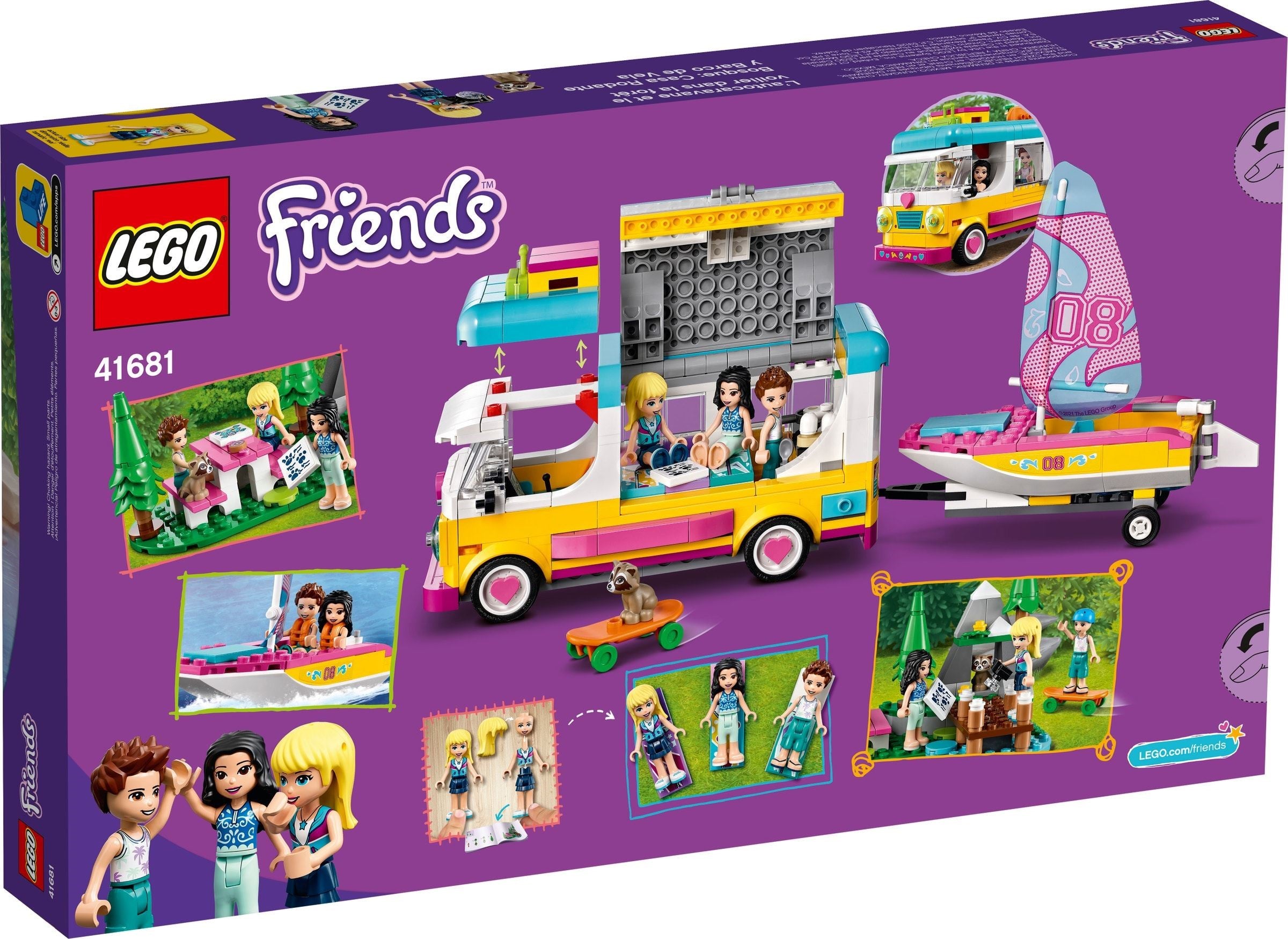 LEGO Friends RV et excursion en voilier 41681