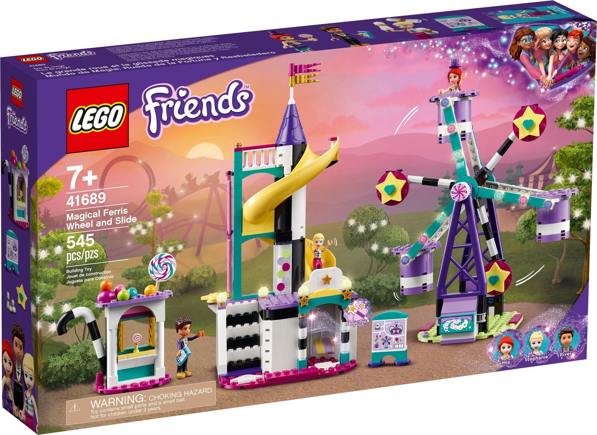 Grande roue magique LEGO Friends avec toboggan 41689