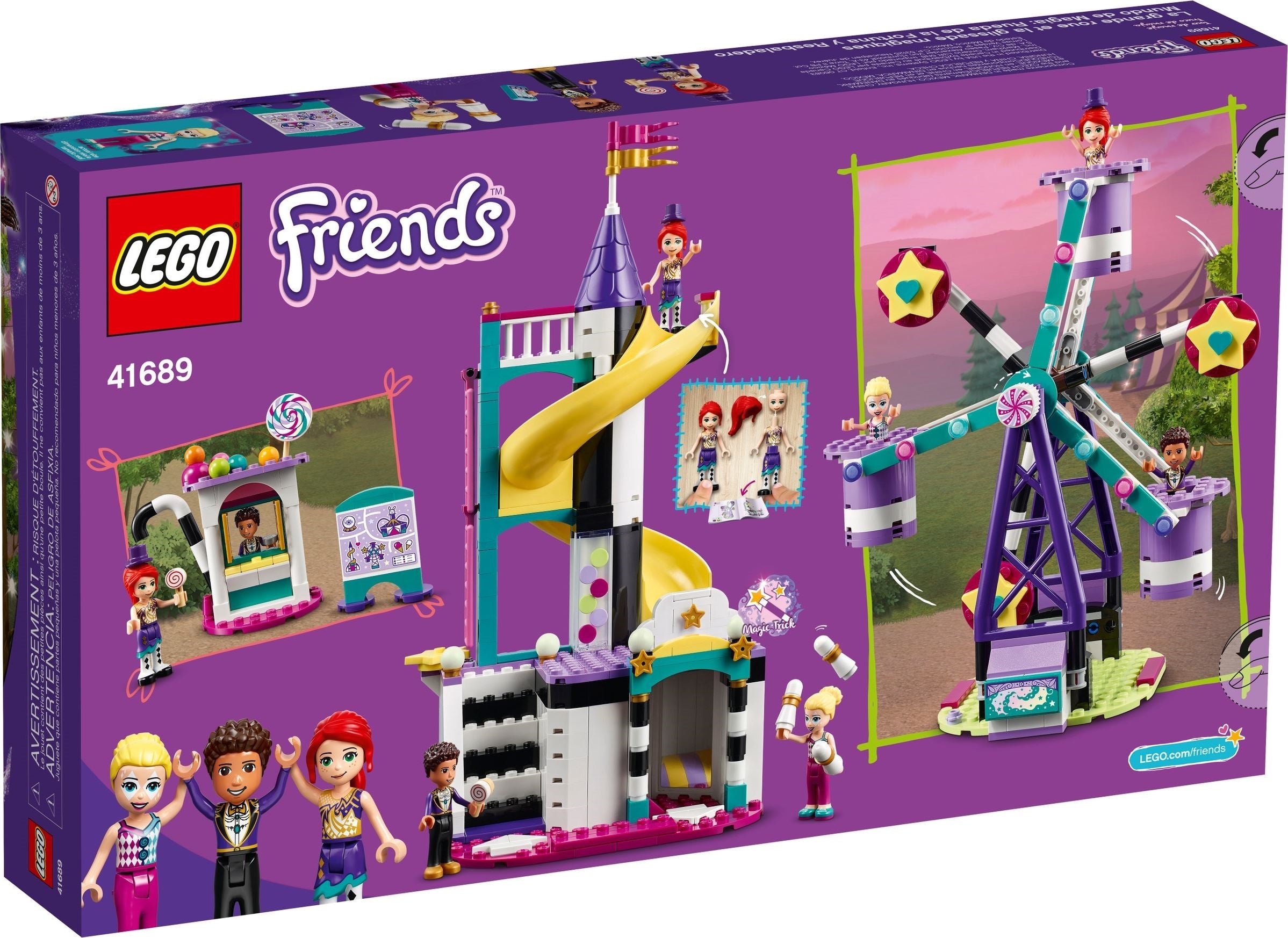 Grande roue magique LEGO Friends avec toboggan 41689