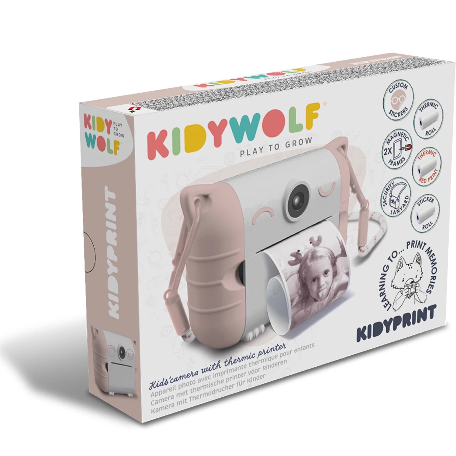 Kidywolf Sofortbildkamera pfirsich