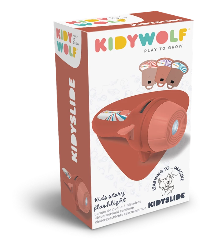 Kidywolf Projektor Taschenlampe rot inkl. 3 Bildscheiben