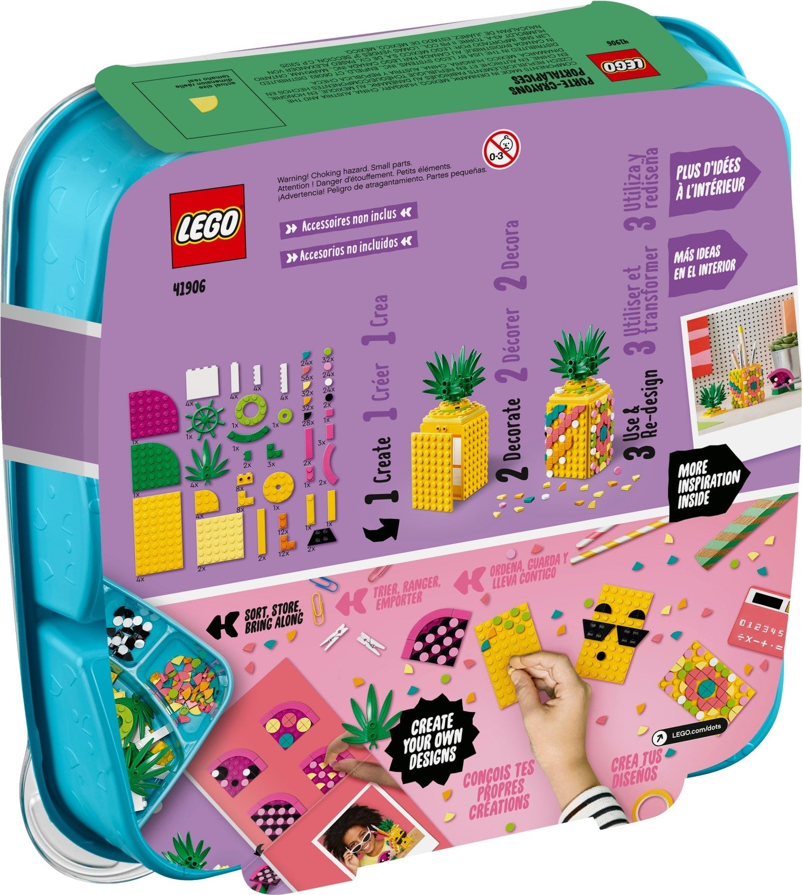 Porte-stylo ananas LEGO DOTS 41906