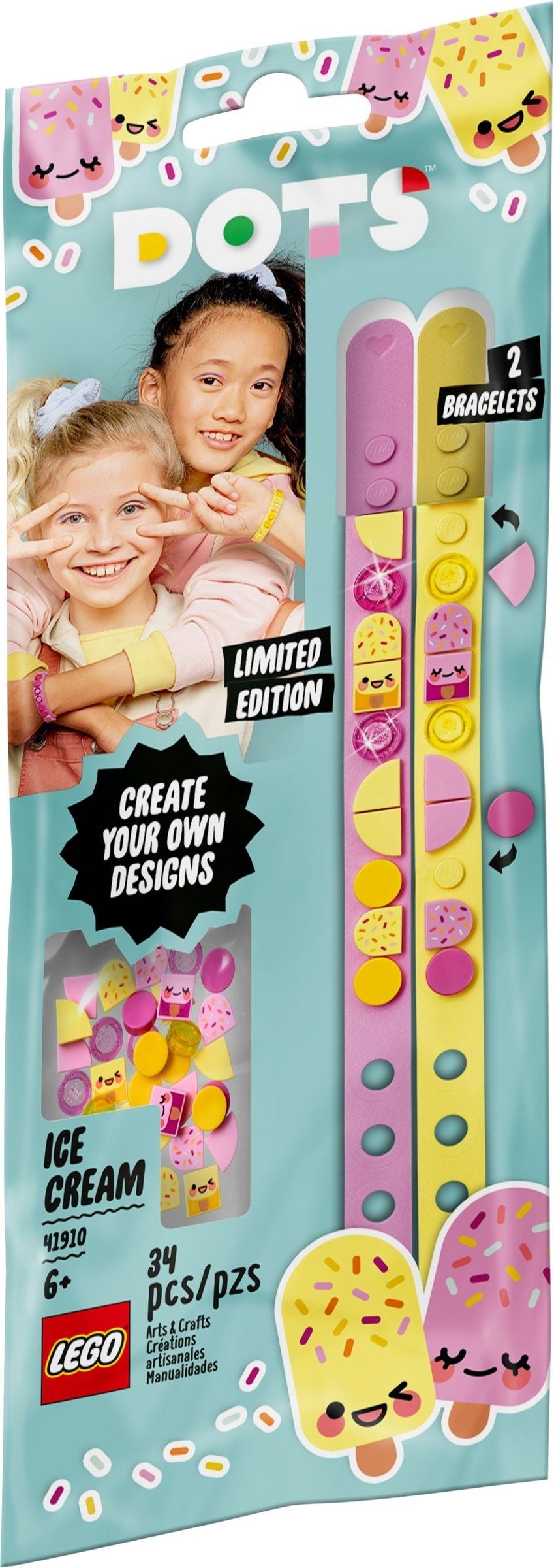 Bracelets d'amitié de crème glacée LEGO DOTS 41910