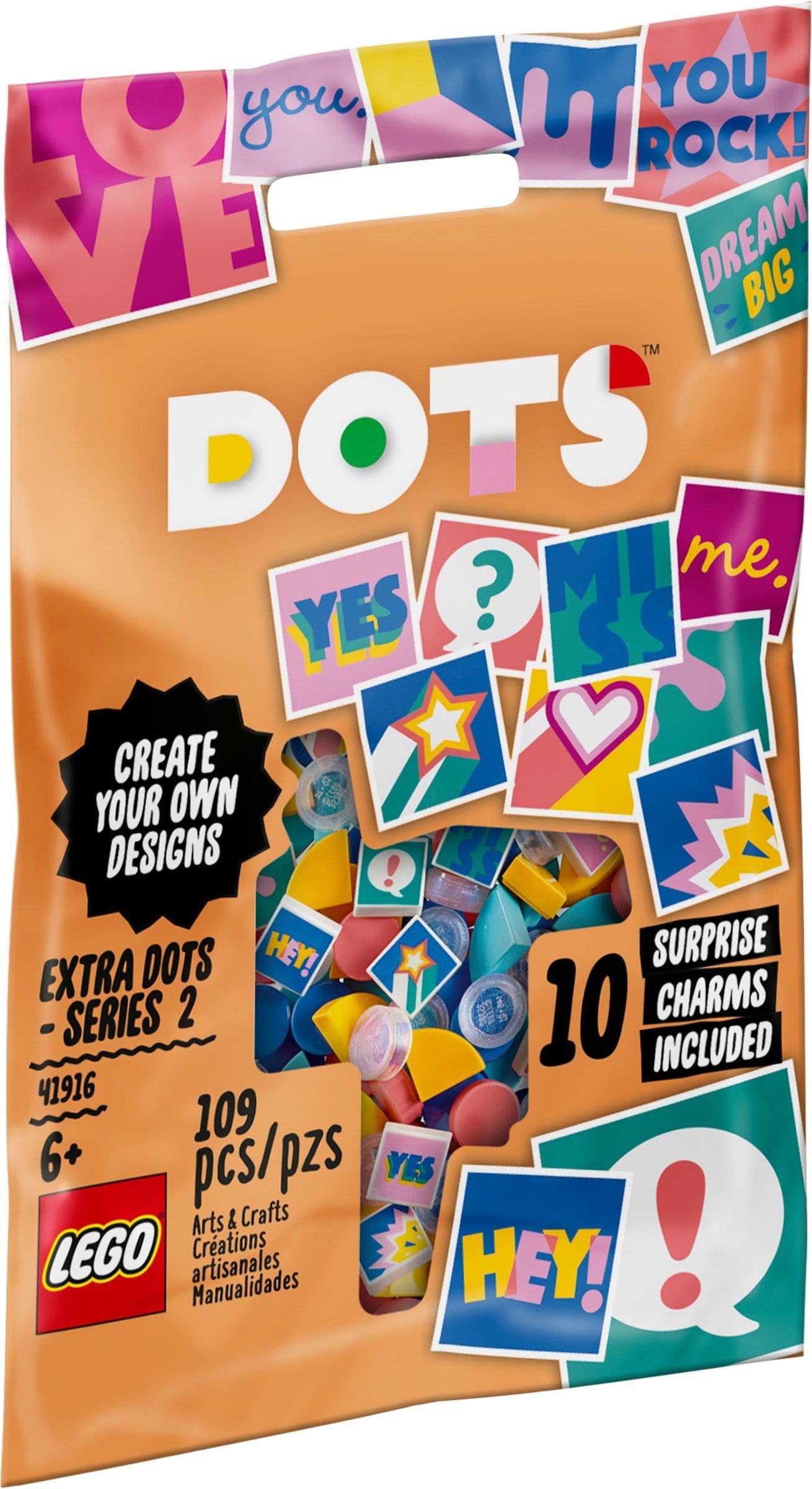 Ensemble d'extension de bracelet Lego Dots Comic 41916