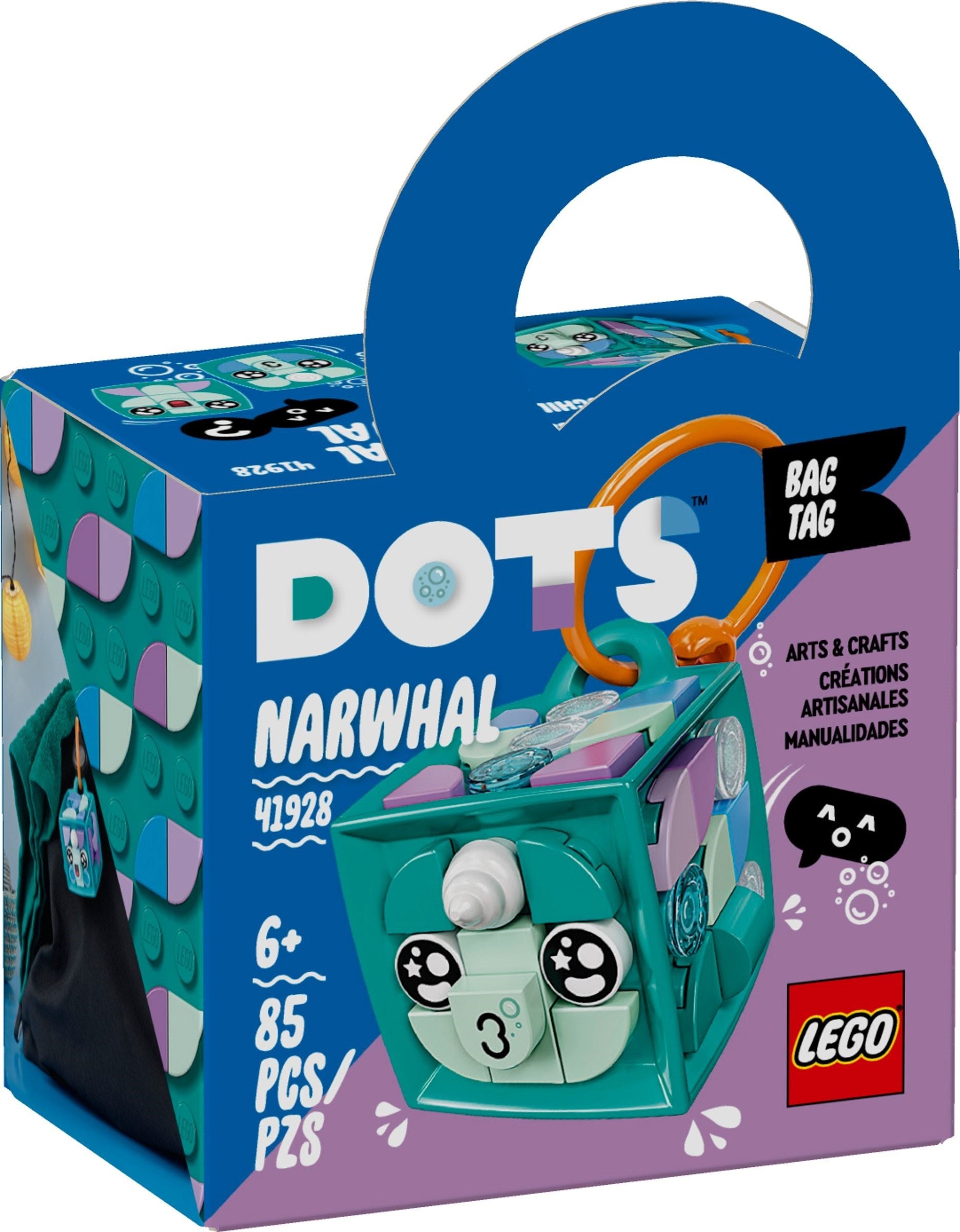LEGO DOTS Taschenanhänger Narwal 41928