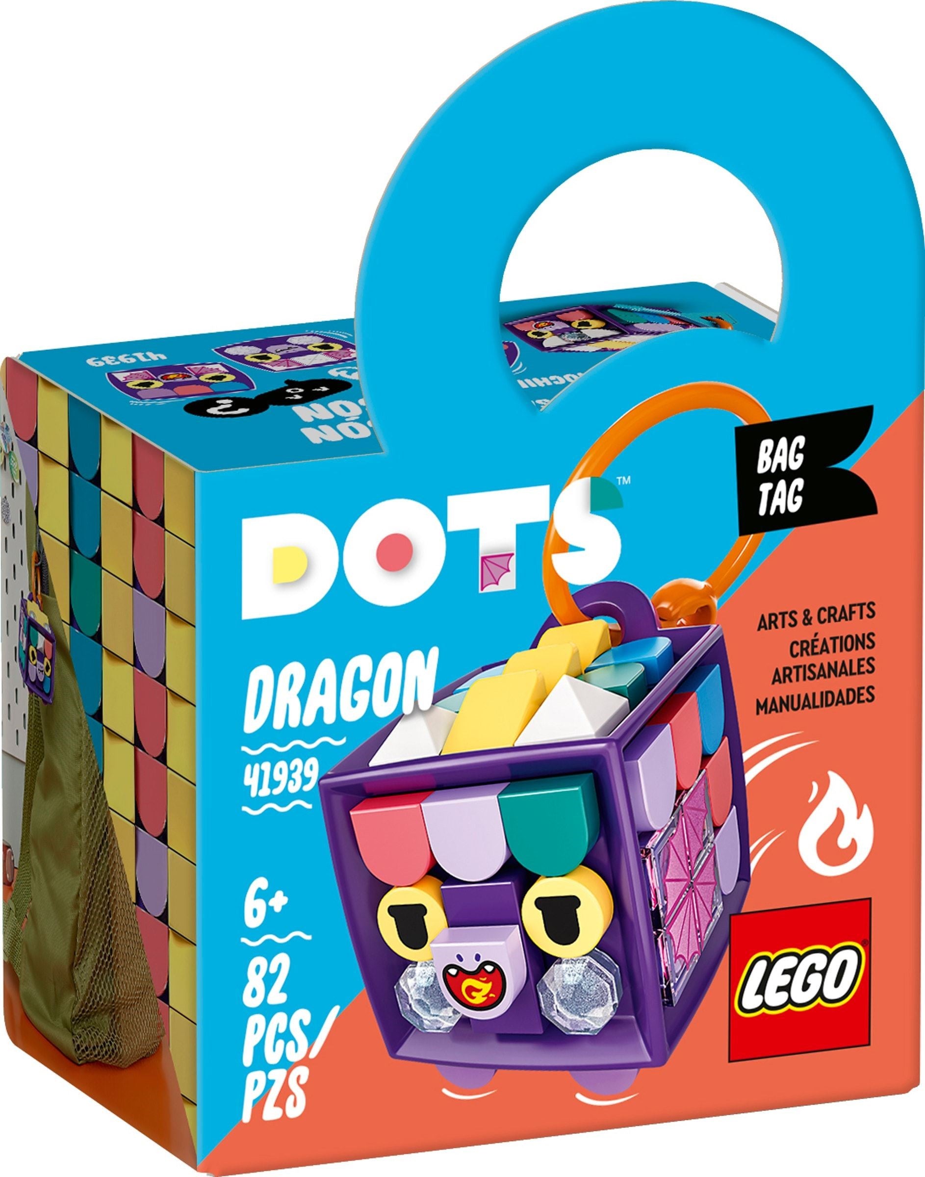 <transcy>LEGO DOTS Pendentif de poche dragon 41939</transcy>