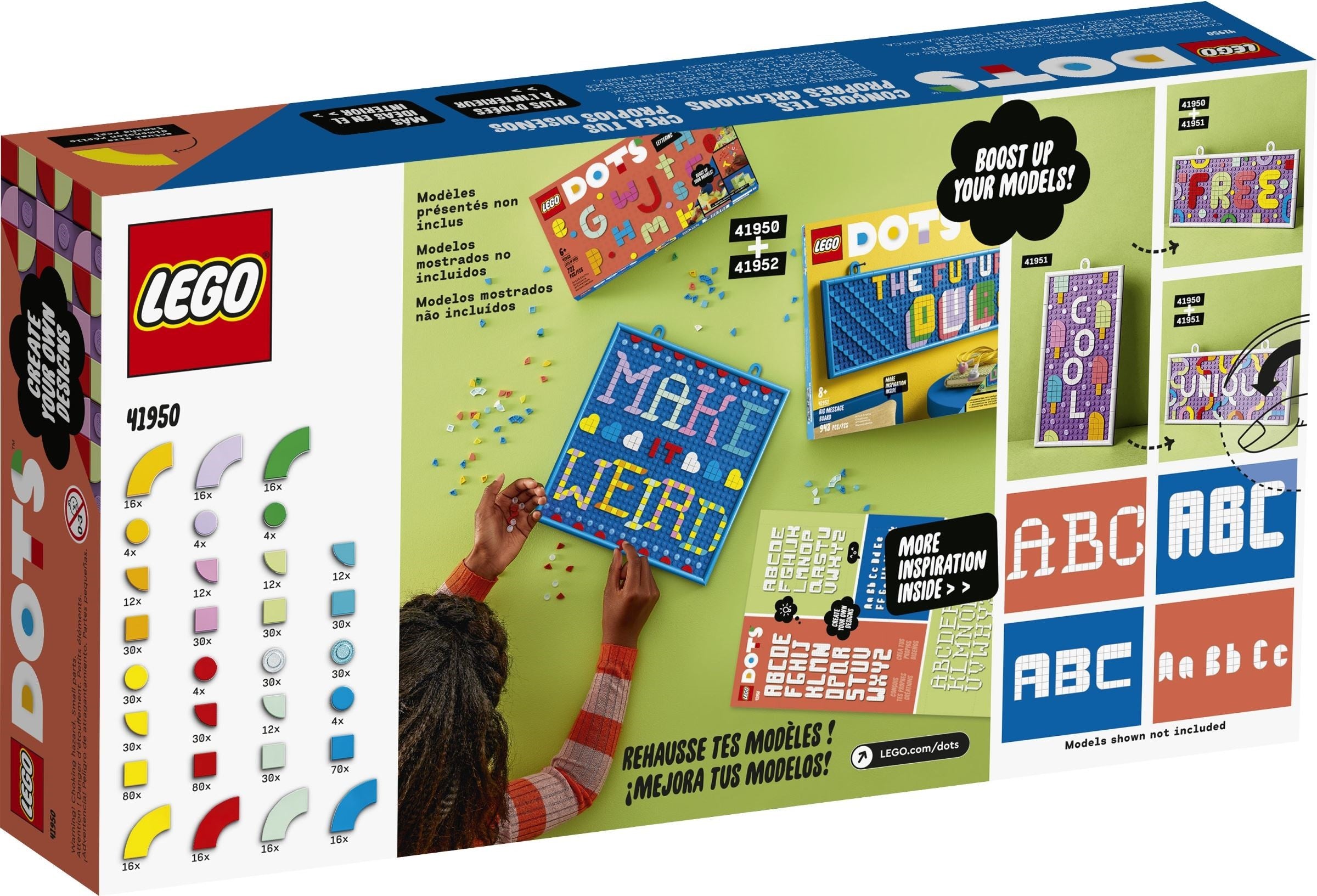 LEGO Dots Ergänzungsset XXL – Botschaften 41950