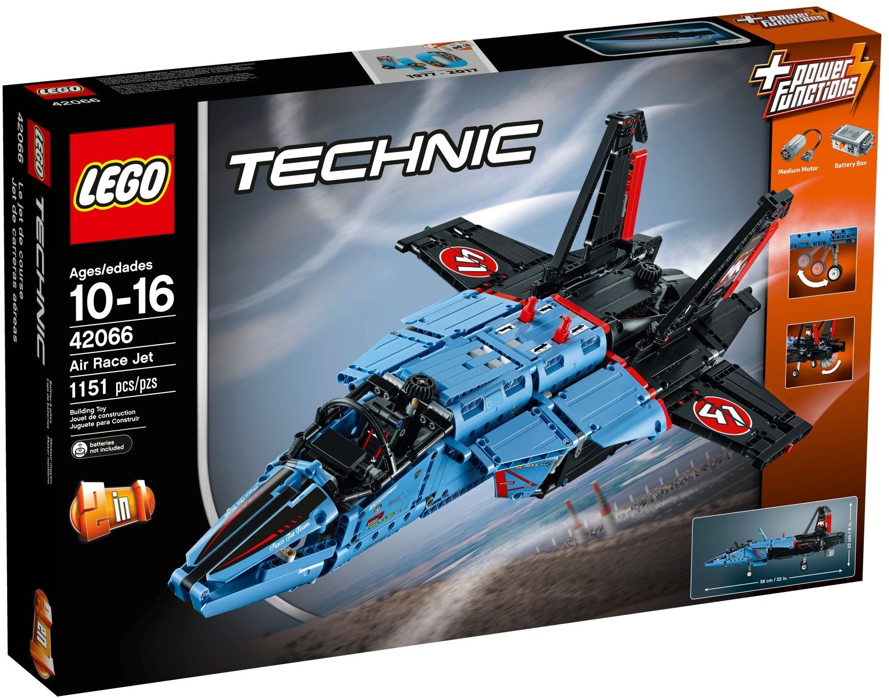 Le jet de course aérien LEGO Technic 42066
