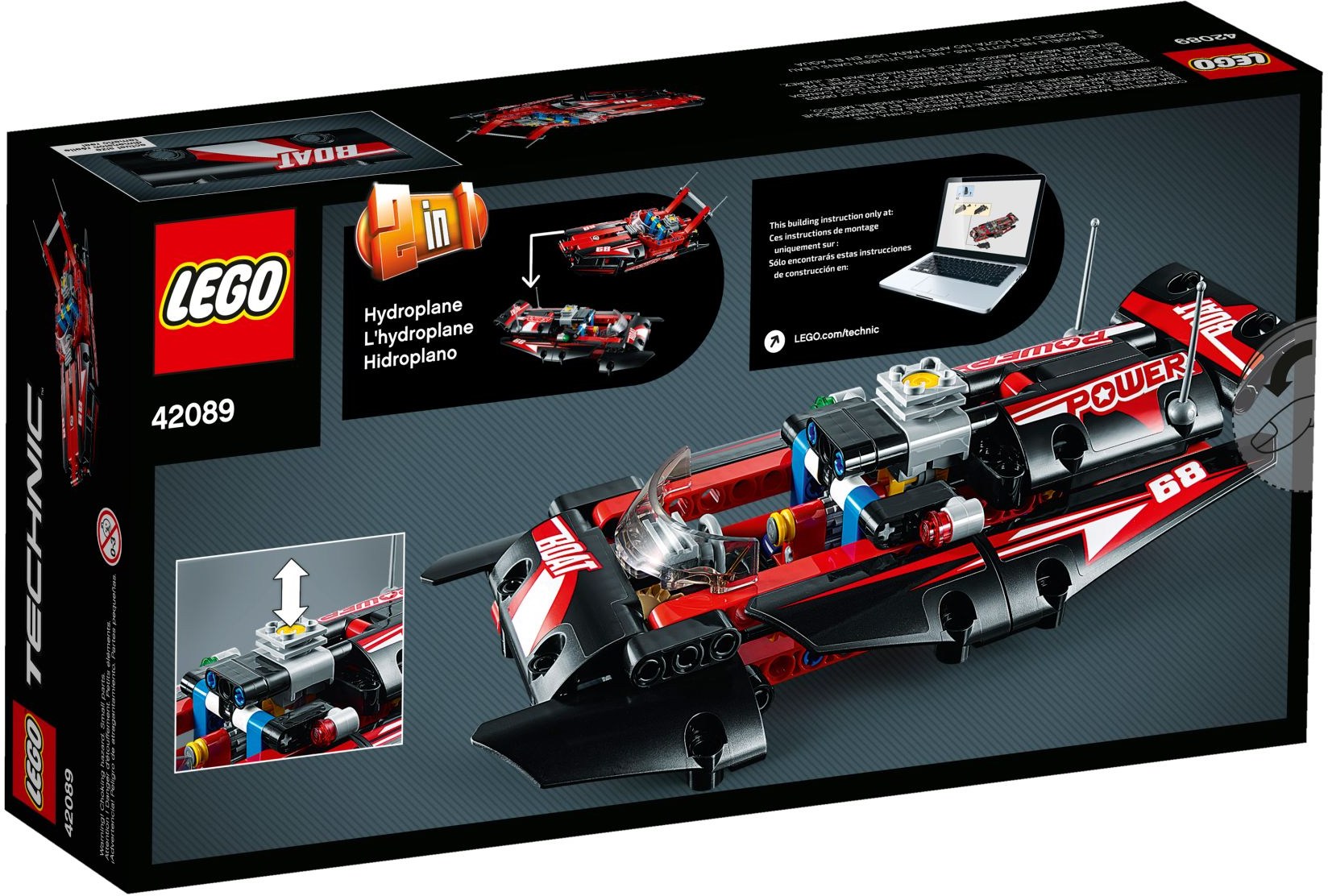 Bateau de course LEGO Technic 42089
