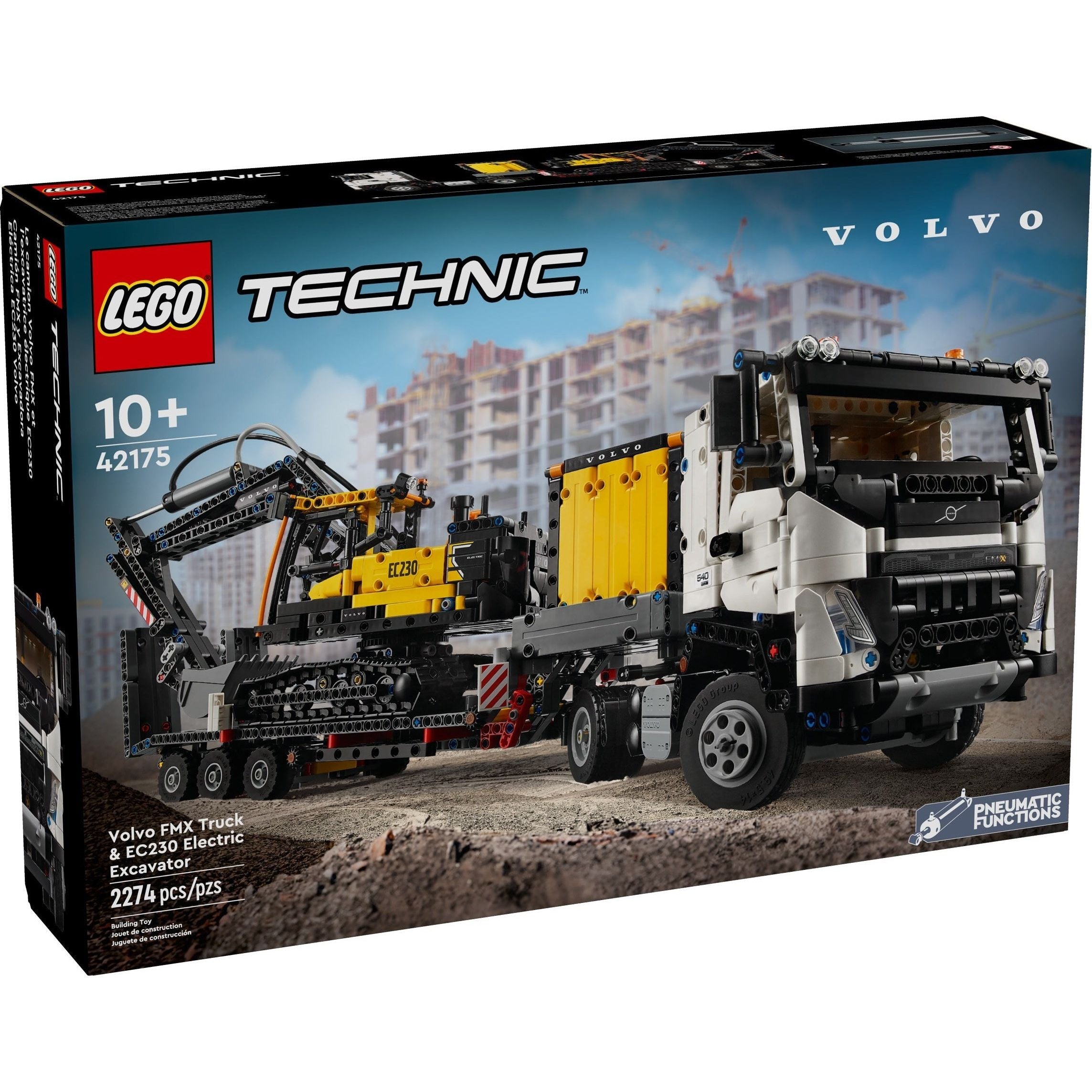 LEGO Technic Volvo FMX LKW mit EC230 Electric Raupenbagger 42175