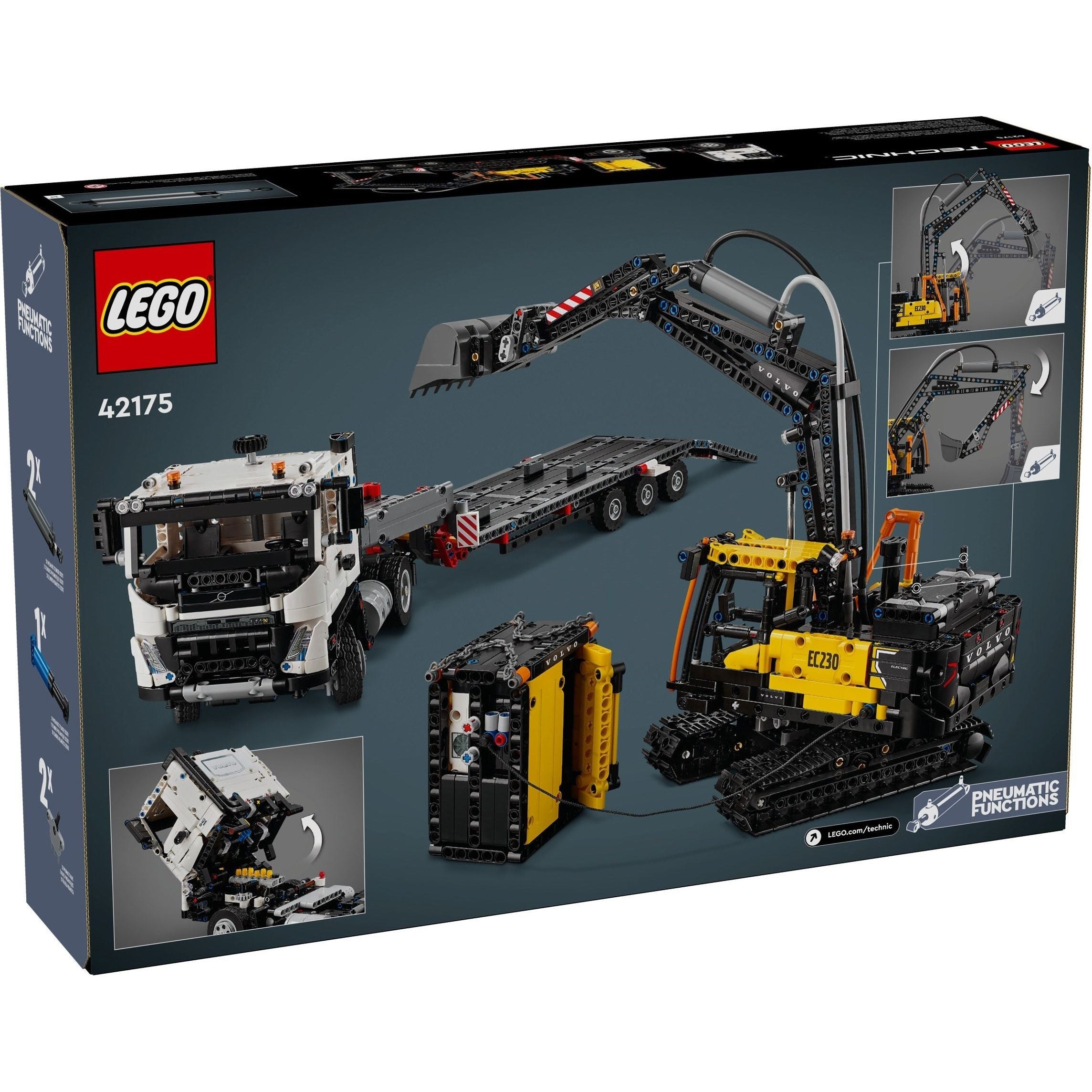 LEGO Technic Volvo FMX LKW mit EC230 Electric Raupenbagger 42175