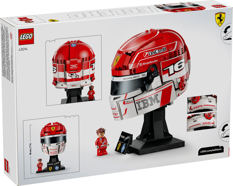 LEGO® Editions Scuderia Ferrari HP Charles Leclerc Helm 43014