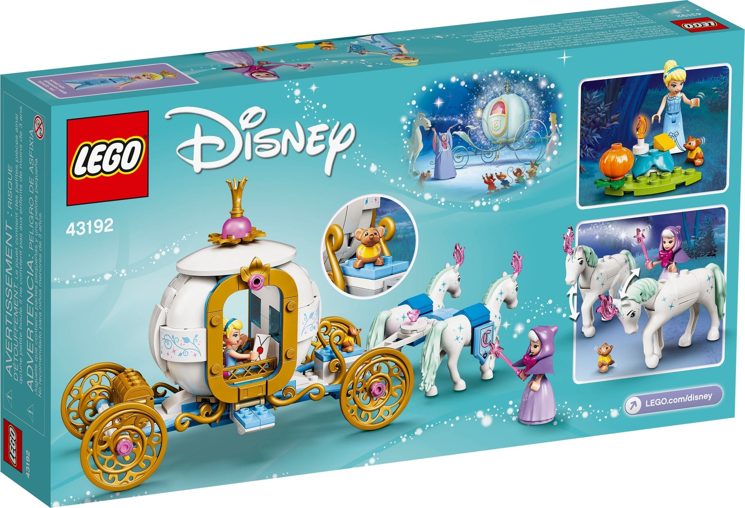 Le carrosse royal de la princesse Cendrillon LEGO Disney 43192