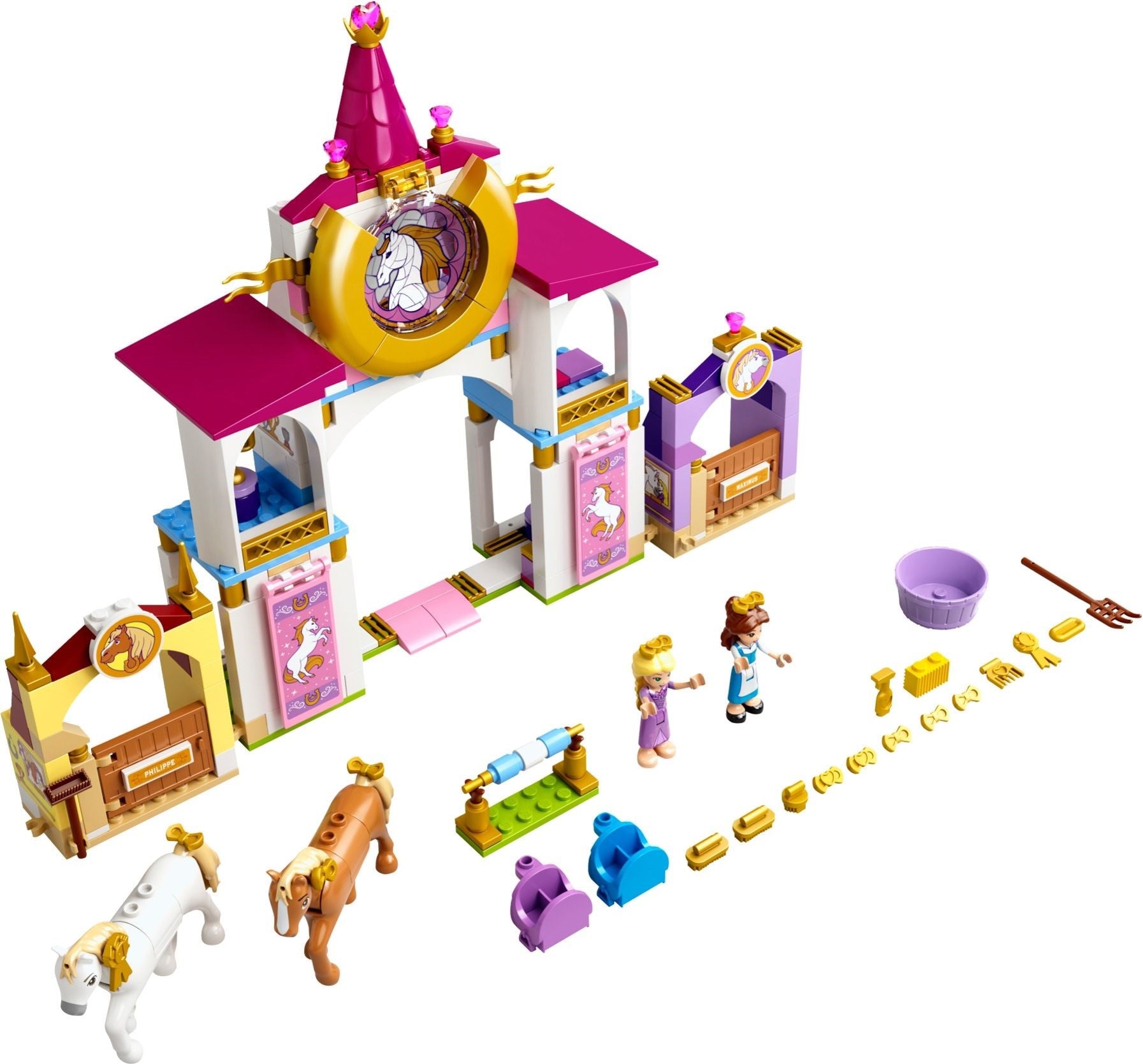 LEGO Disney Princess Belles und Rapunzels königliche Ställe 43195