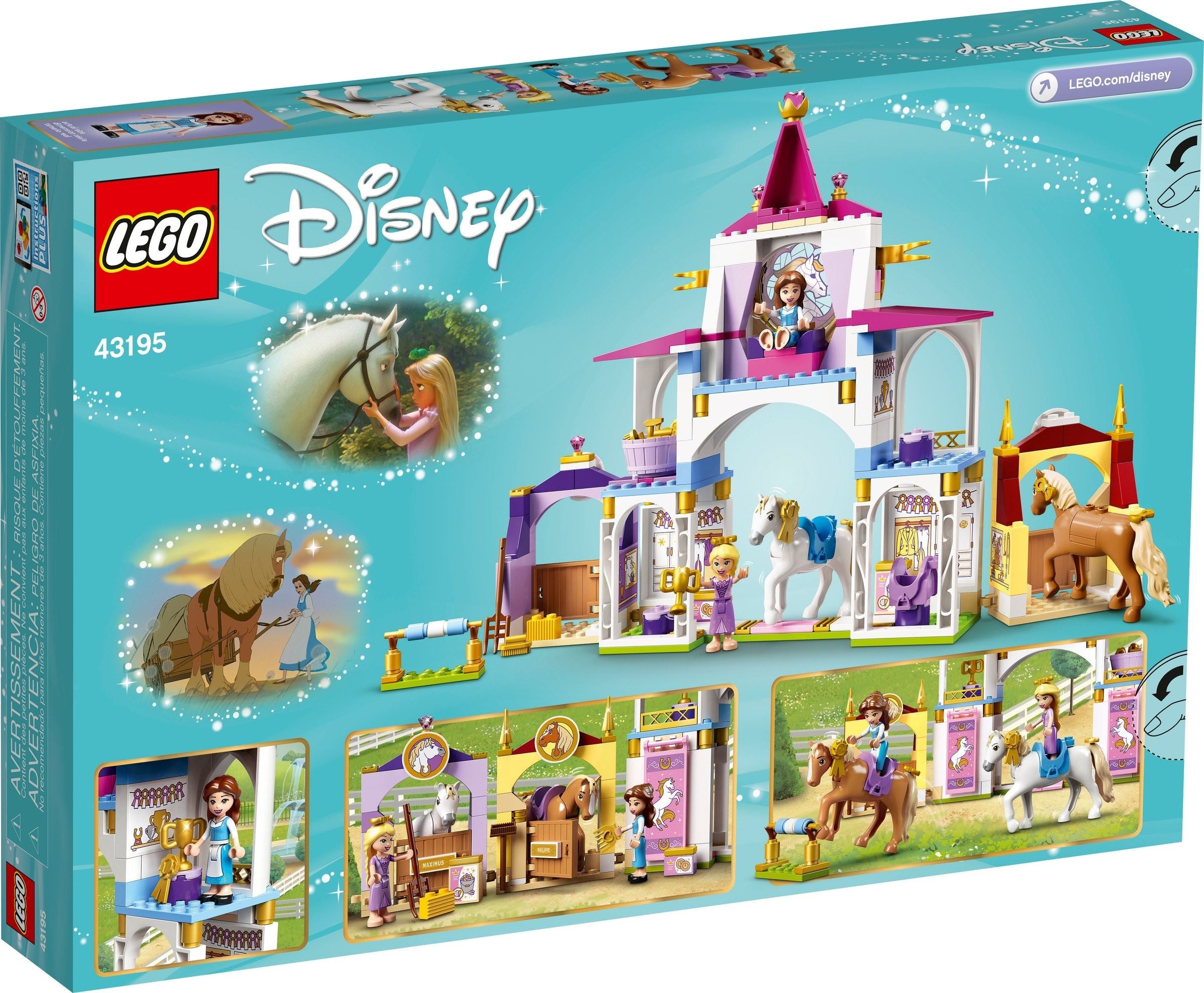 LEGO Disney Princess Belles und Rapunzels königliche Ställe 43195