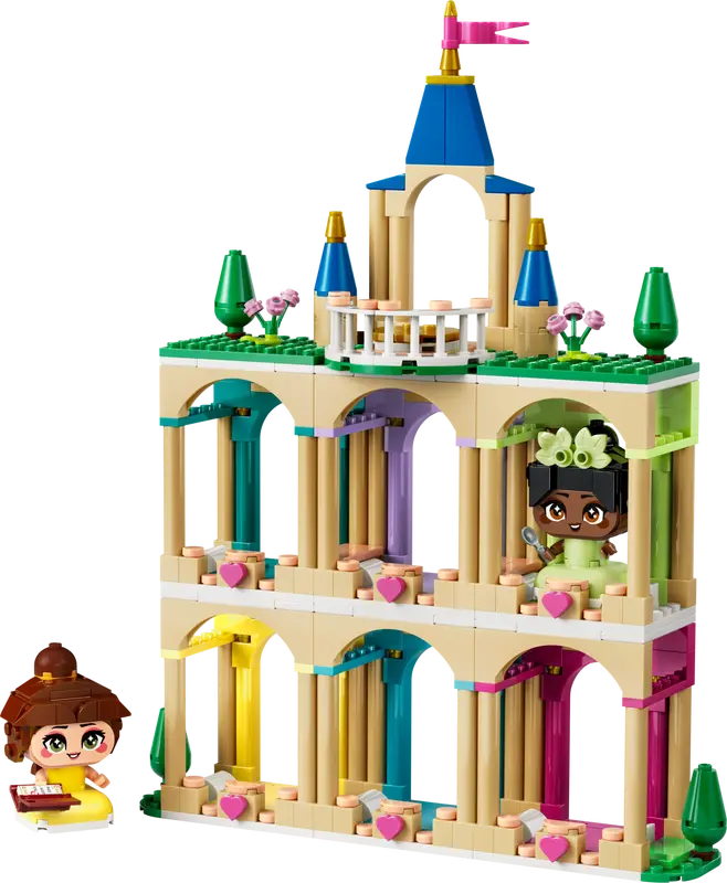 LEGO Disney™ Die Mini-Prinzessinnen Belle und Tiana mit ihrem Schloss 43291