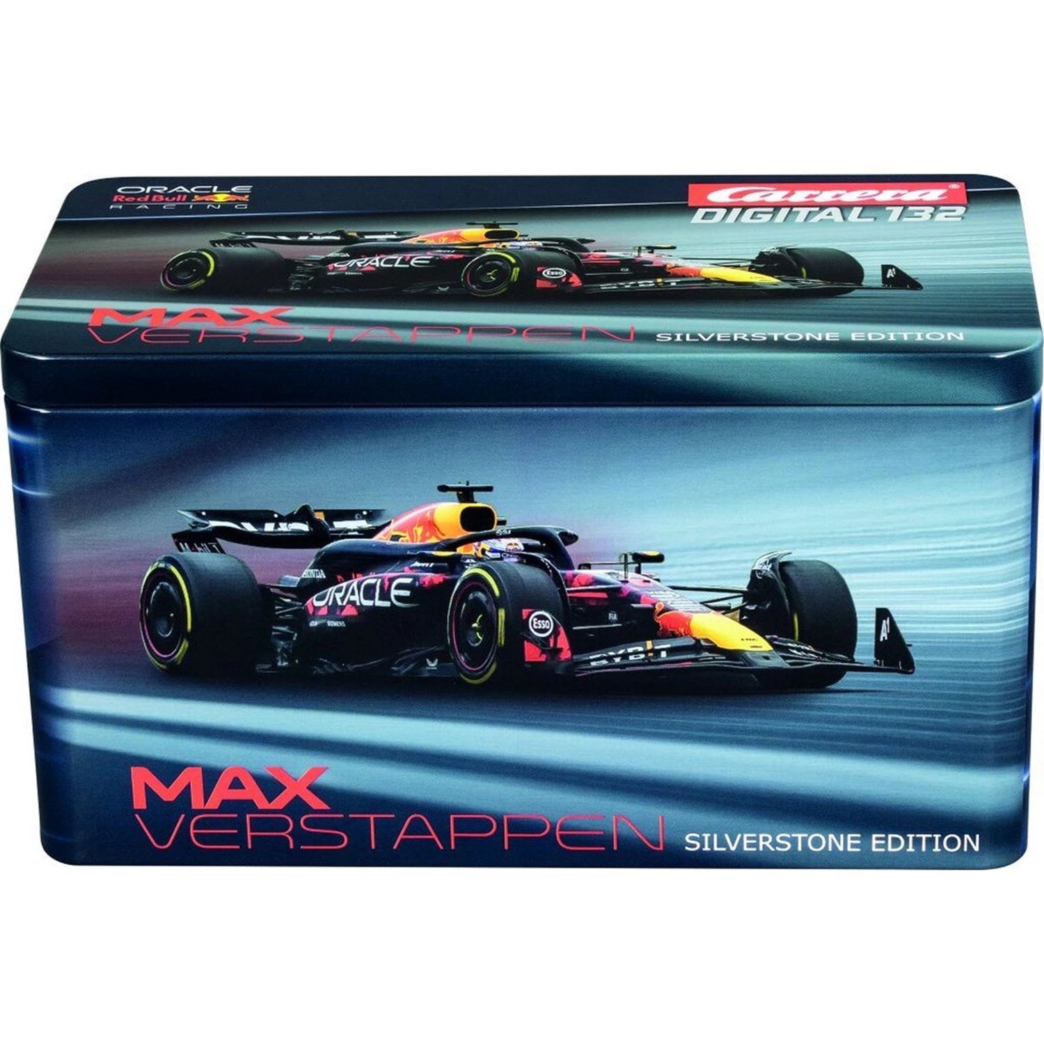 Carrera D132 Red Bull Racing RB20, No.1 M. Verstappen, Silverstone 2024 in Metallbox