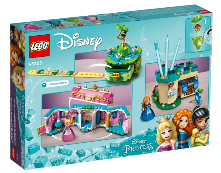 LEGO Disney Aurora, Merida and Tiana's Enchanted Creations 43203