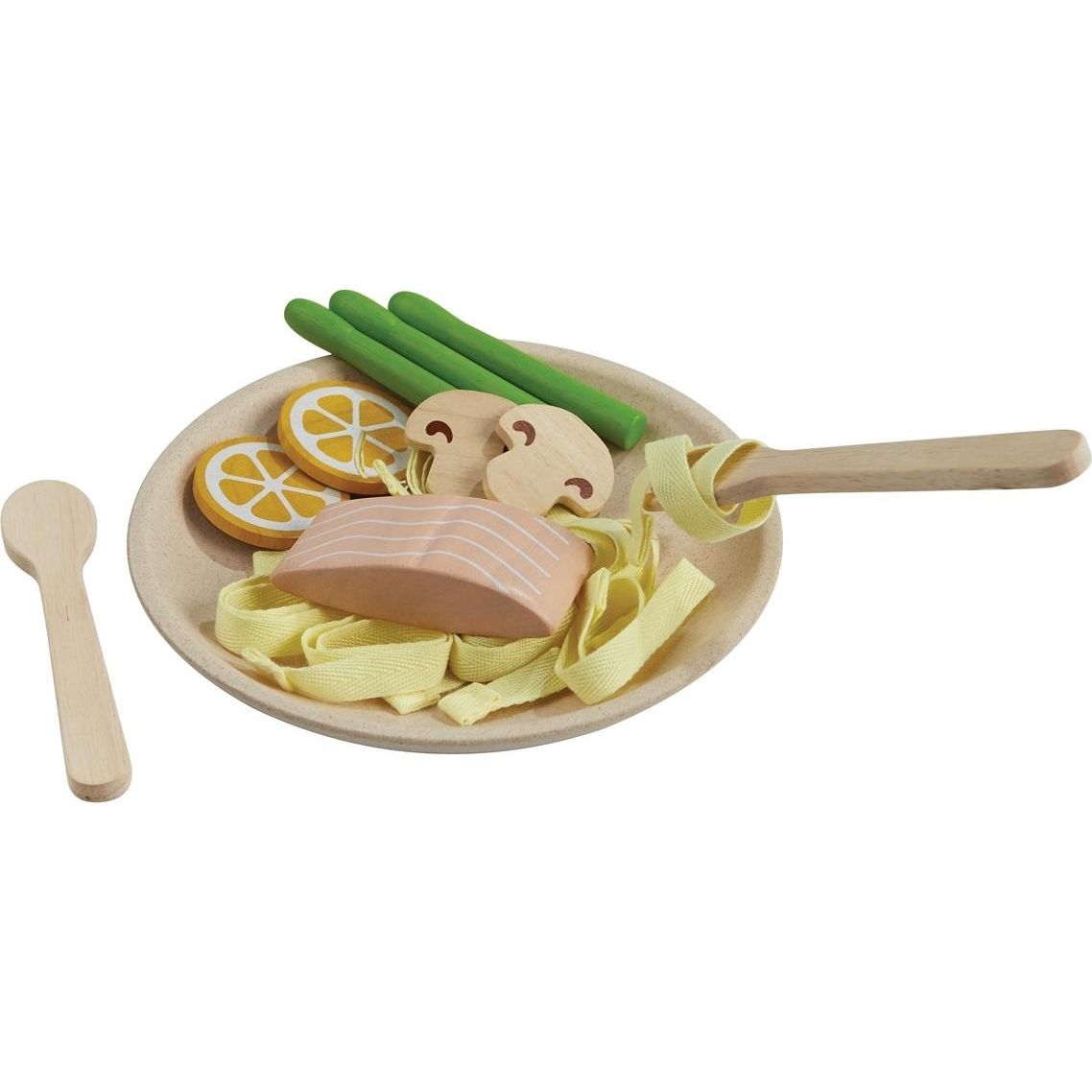 Pasta-Teller mit Lachs