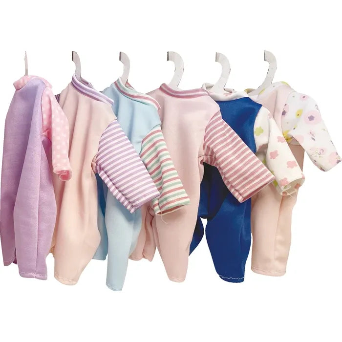 Dimian Puppe 30 cm plus 6 Kleider bekleidete Puppe