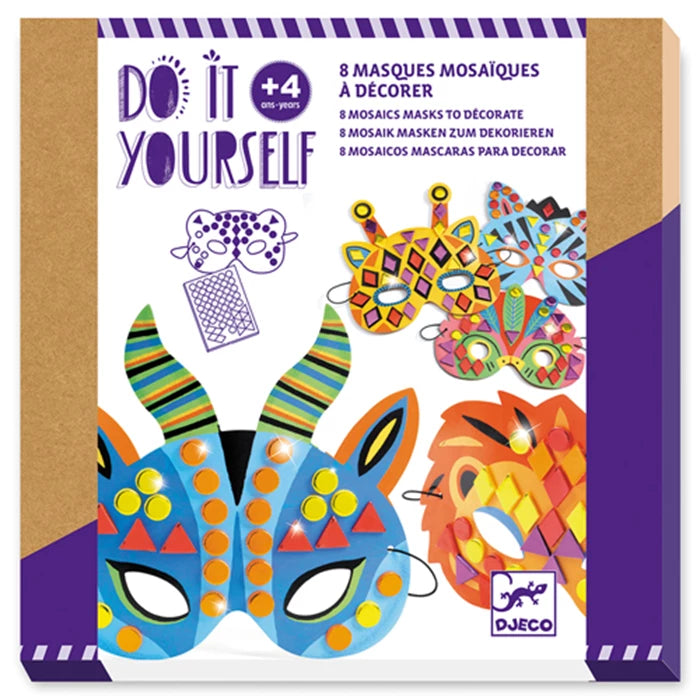 DJECO DIY - Mosaik Masken Dschungeltiere