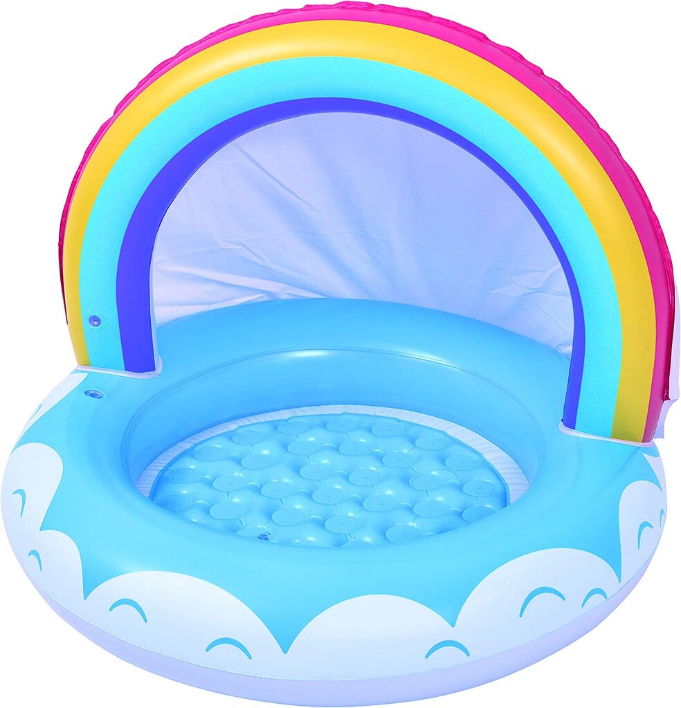 Jilong Kinderpool Regenbogen mit Sonnendach (⌀99cm × 64cm)