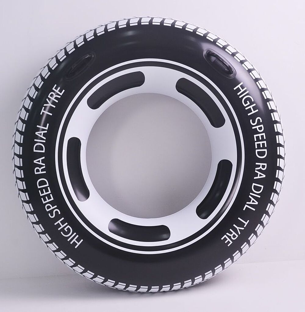Jilong Schwimmring Autoreifen Design Tyre 12+ (schwarz weiss, ⌀115cm)