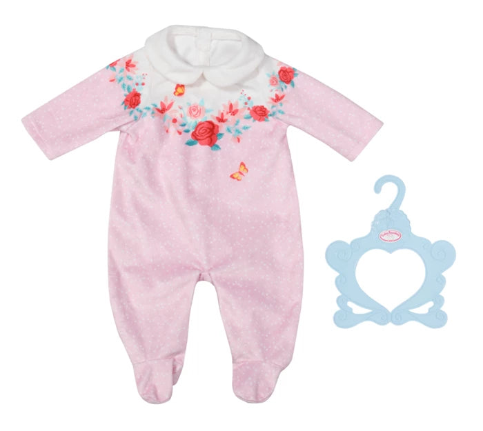Baby Anabell Strampler rosa Blumen BA