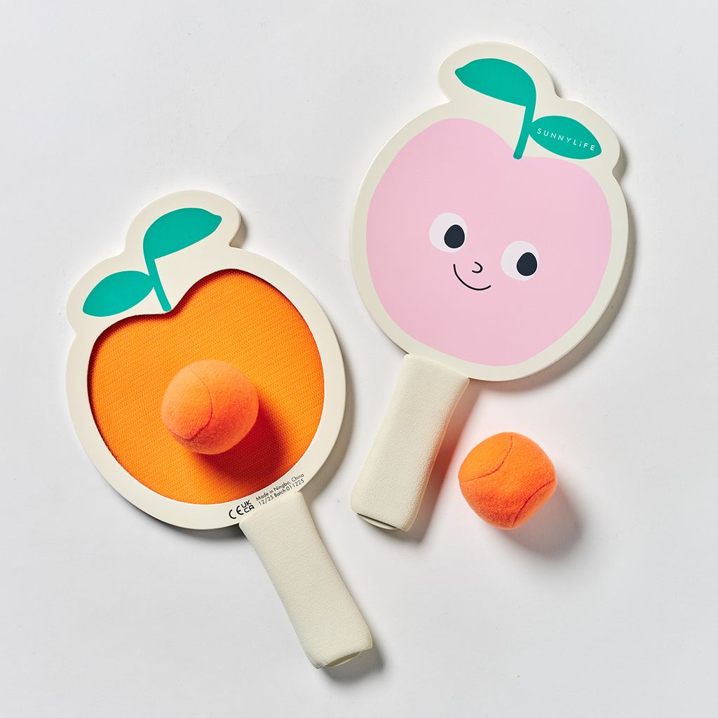 Sunnylife Kids Klettverschluss-Schläger Poppy the Peach Multi