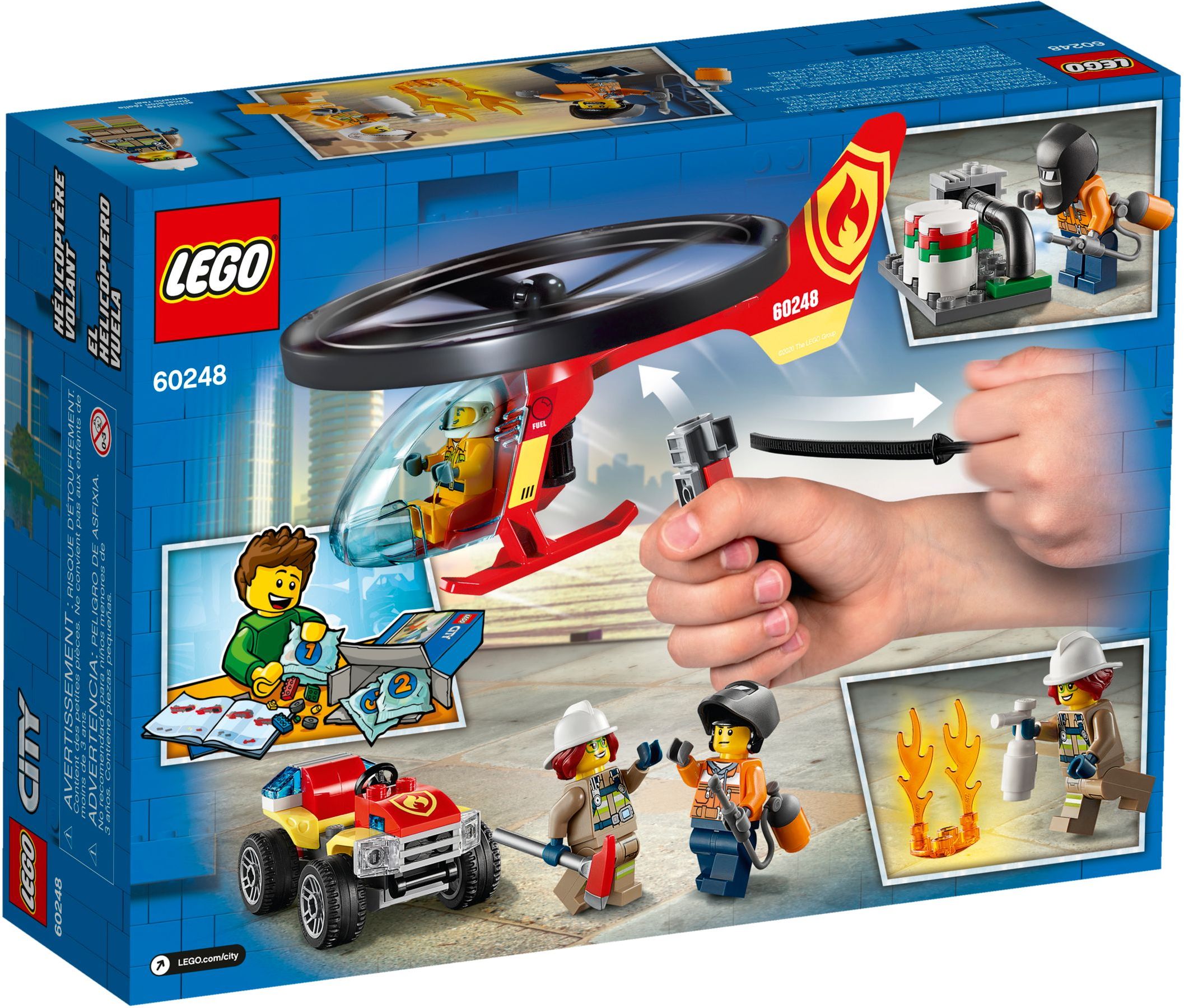 LEGO City Einsatz mit dem Feuerwehrhubschrauber 60248