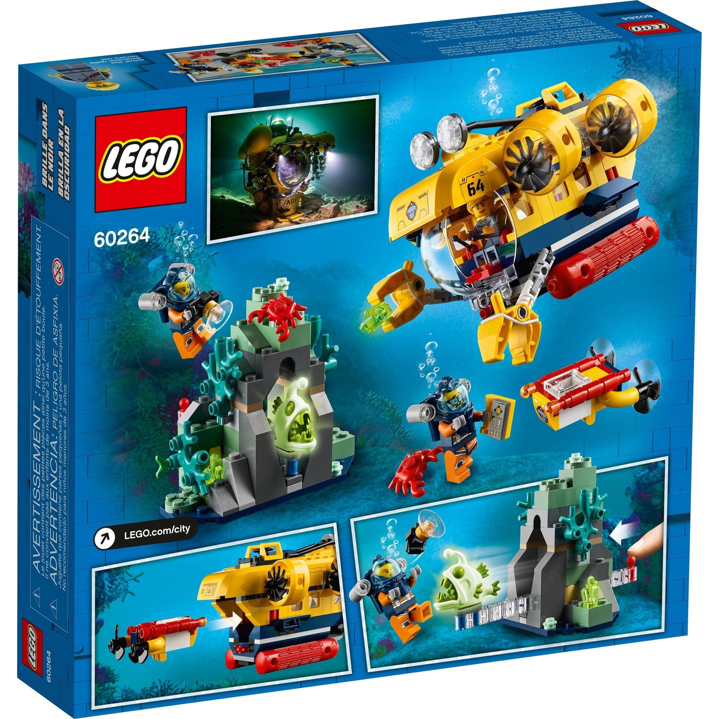 Le sous-marin d'exploration marine LEGO City 60264