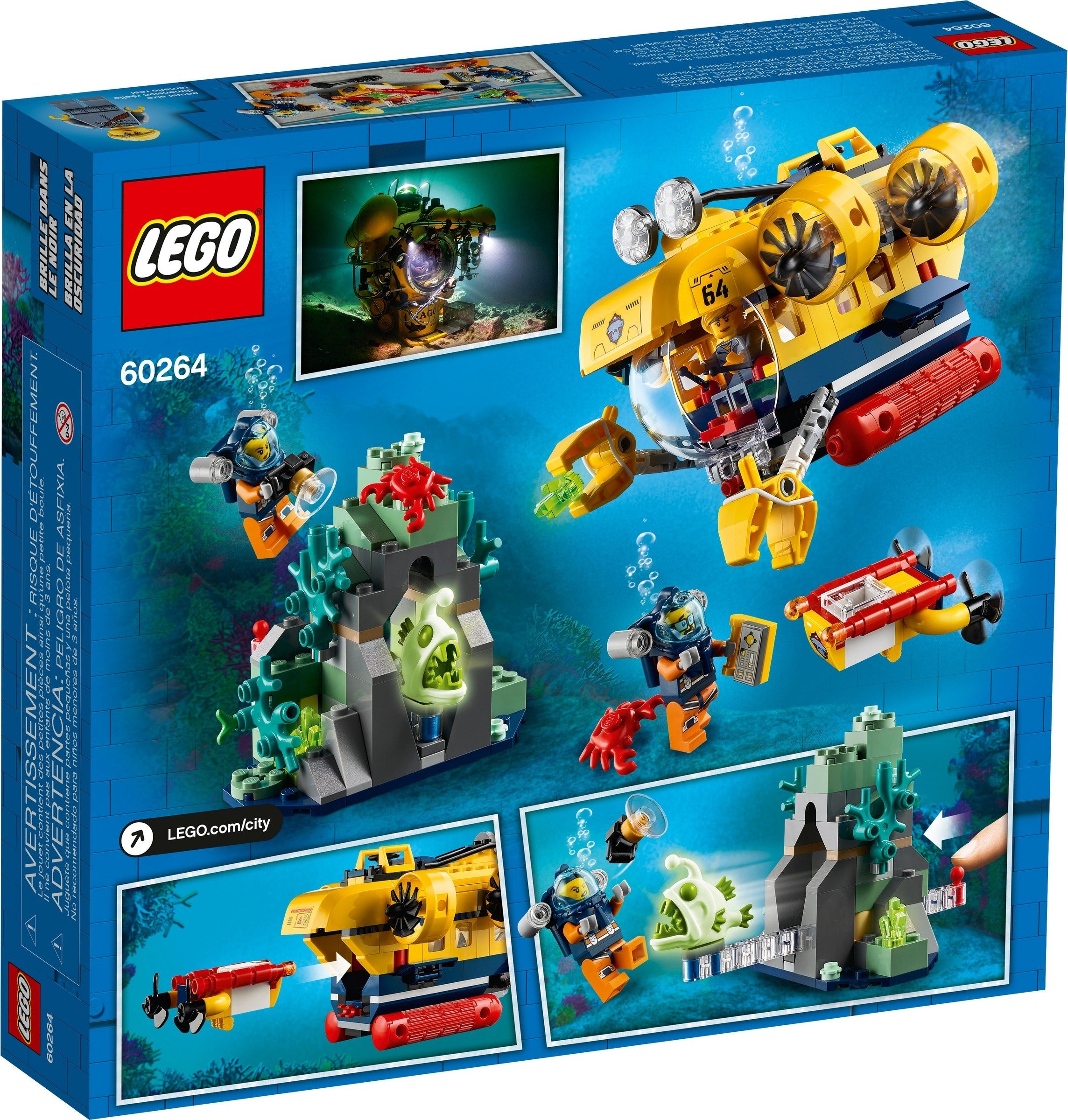 Le sous-marin d'exploration marine LEGO City 60264
