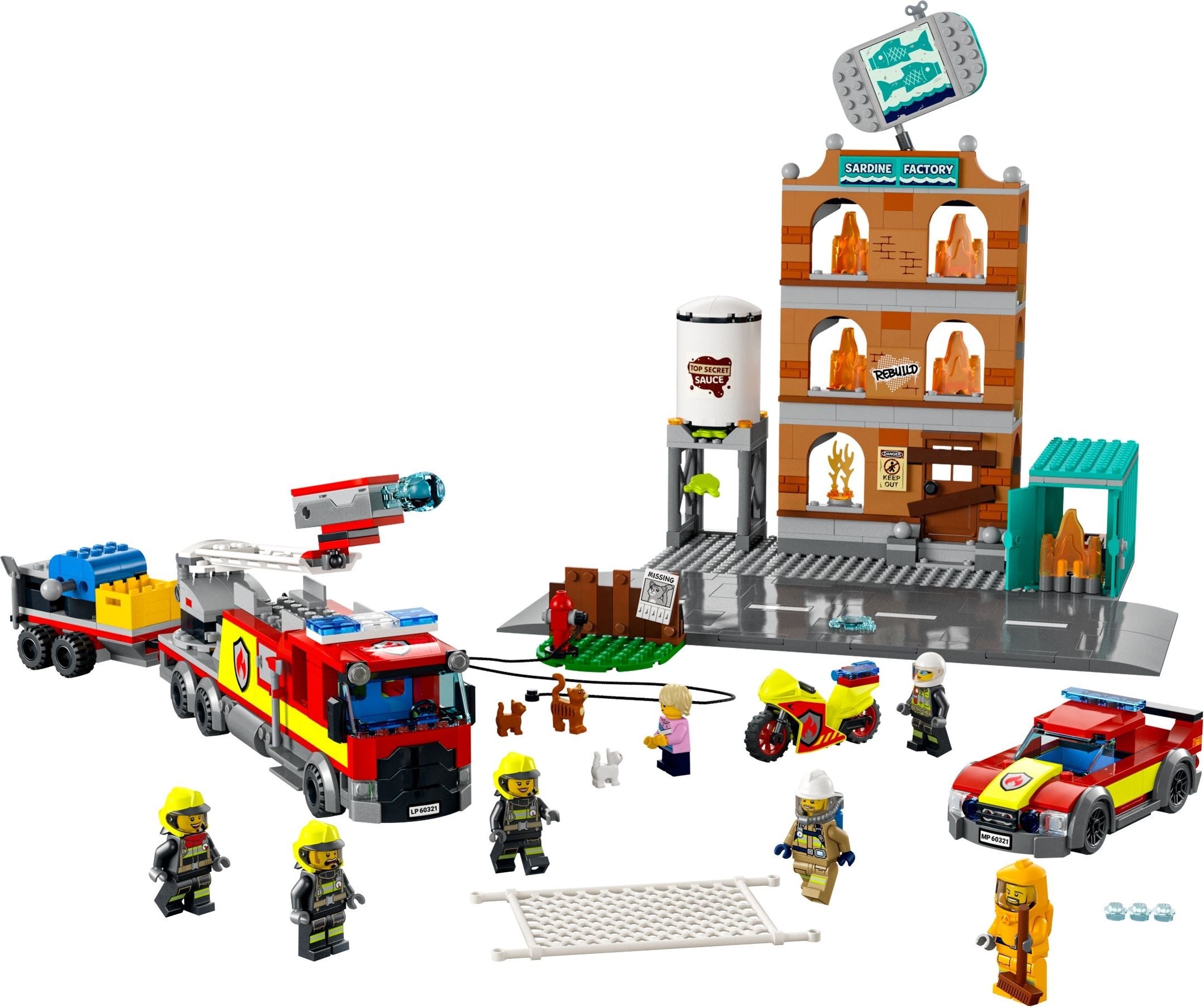 LEGO City Feuerwehreinsatz mit Löschtruppe 60321